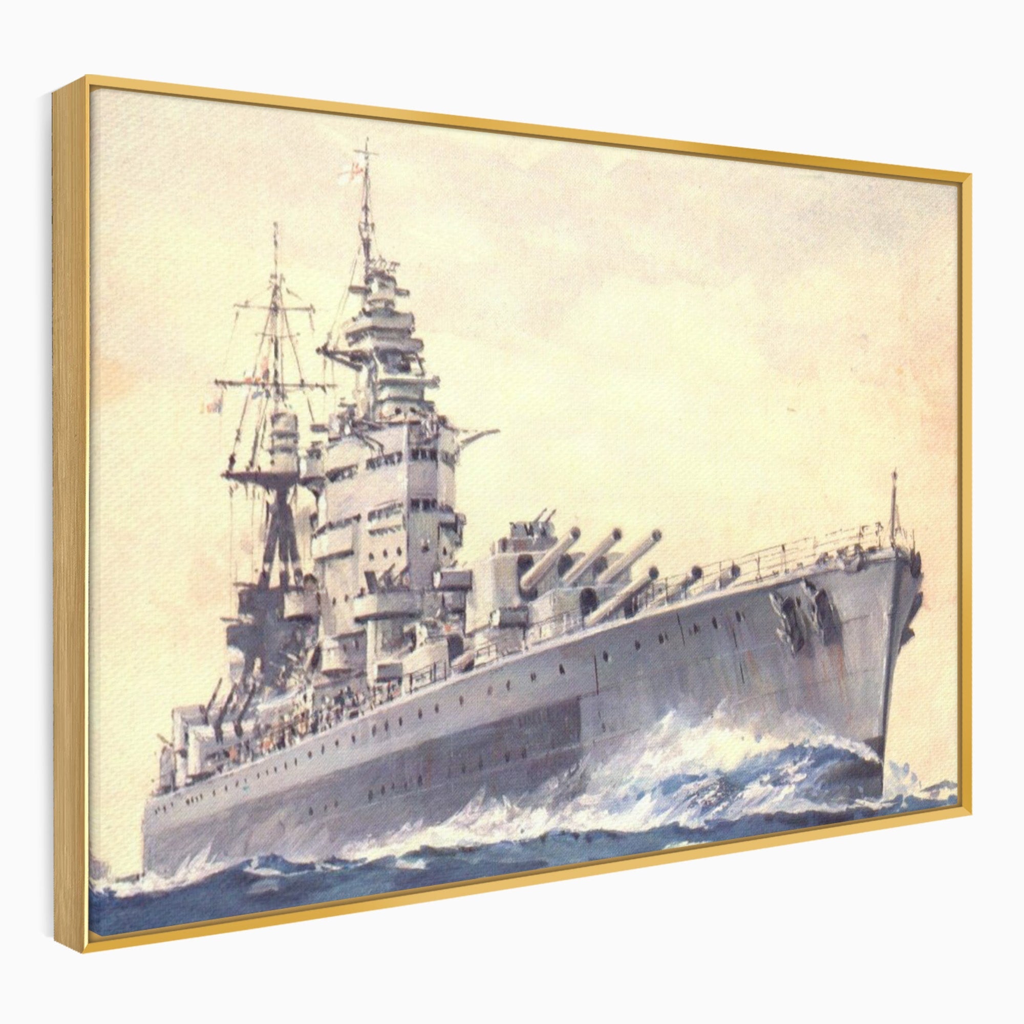 Tablou Canvas Premium LuxCanva® PI1185, HMS Nelson- Forta Marilor, Vas, Razboi, Marina, Istorie, Birou, Culori Vibrante