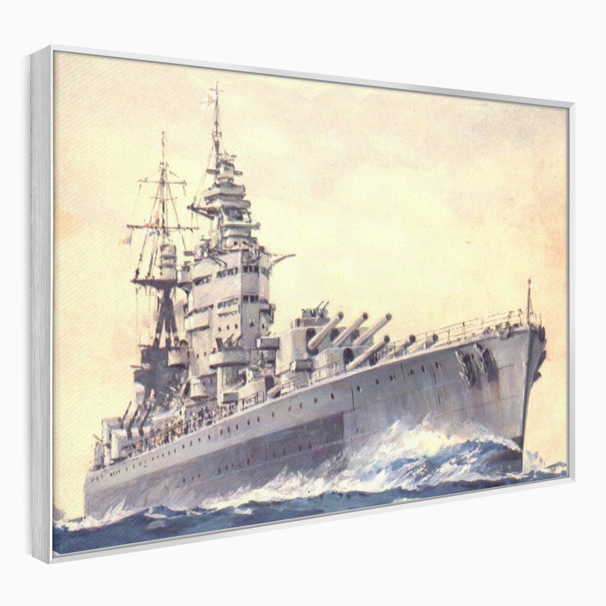 Tablou Canvas Premium LuxCanva® PI1185, HMS Nelson- Forta Marilor, Vas, Razboi, Marina, Istorie, Birou, Culori Vibrante