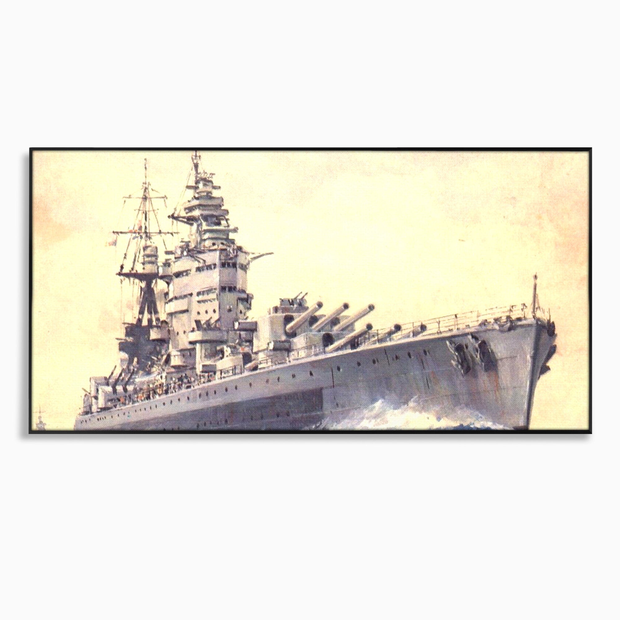 Tablou Canvas Premium LuxCanva® PI1185, HMS Nelson- Forta Marilor, Vas, Razboi, Marina, Istorie, Birou, Culori Vibrante