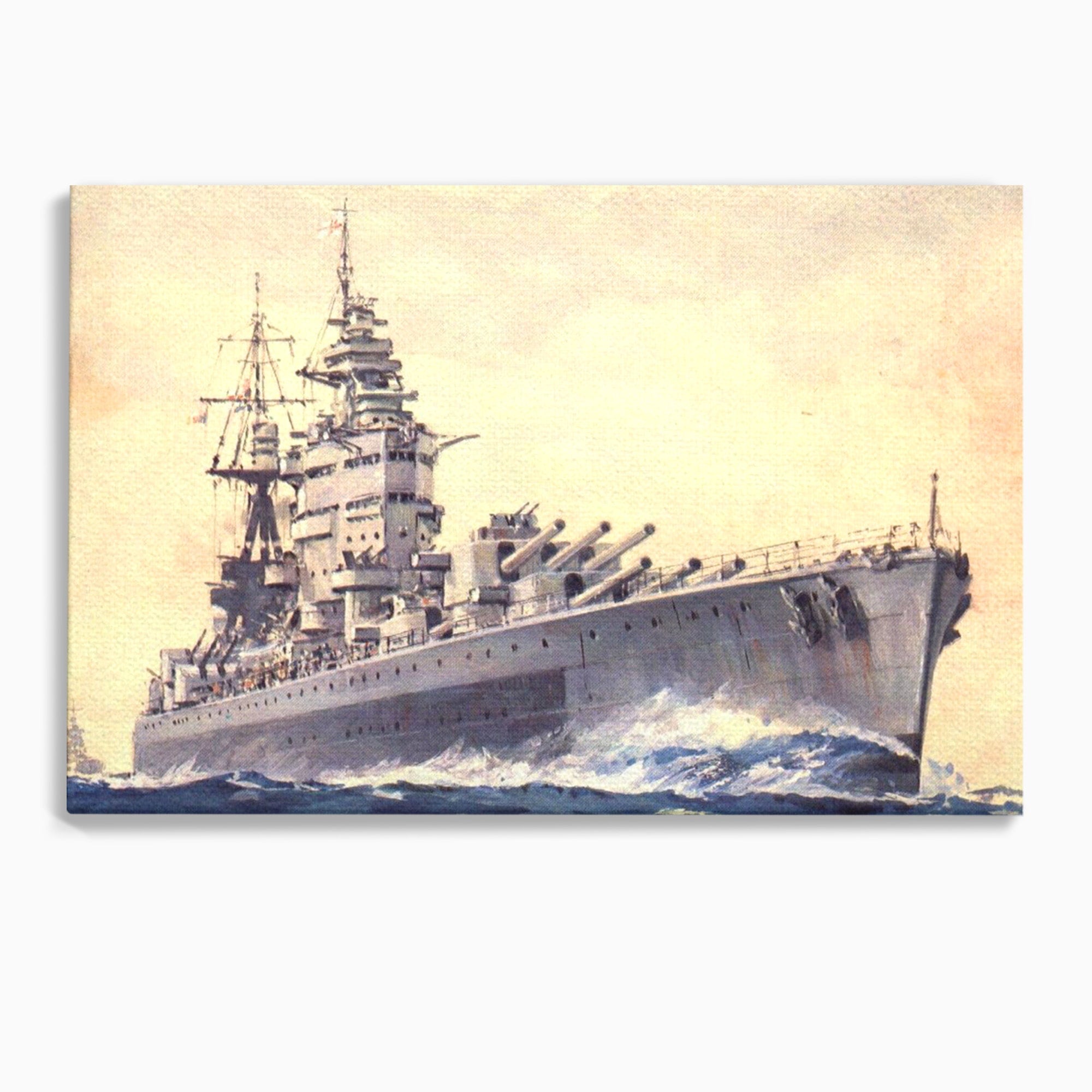 Tablou Canvas Premium LuxCanva® PI1185, HMS Nelson- Forta Marilor, Vas, Razboi, Marina, Istorie, Birou, Culori Vibrante