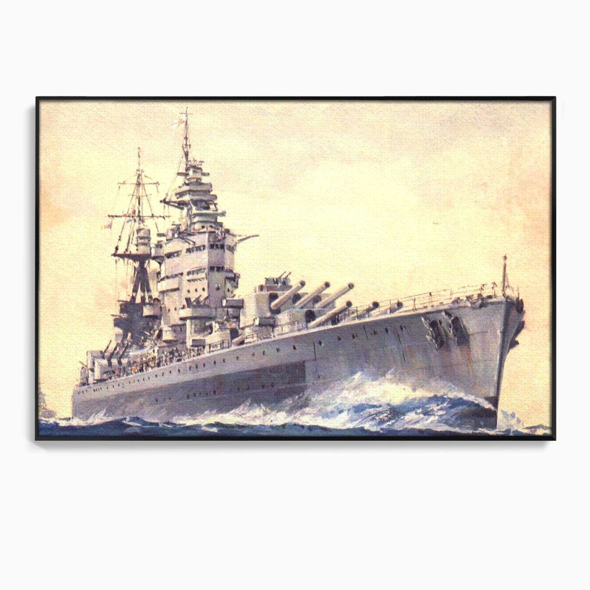 Tablou Canvas Premium LuxCanva® PI1185, HMS Nelson- Forta Marilor, Vas, Razboi, Marina, Istorie, Birou, Culori Vibrante