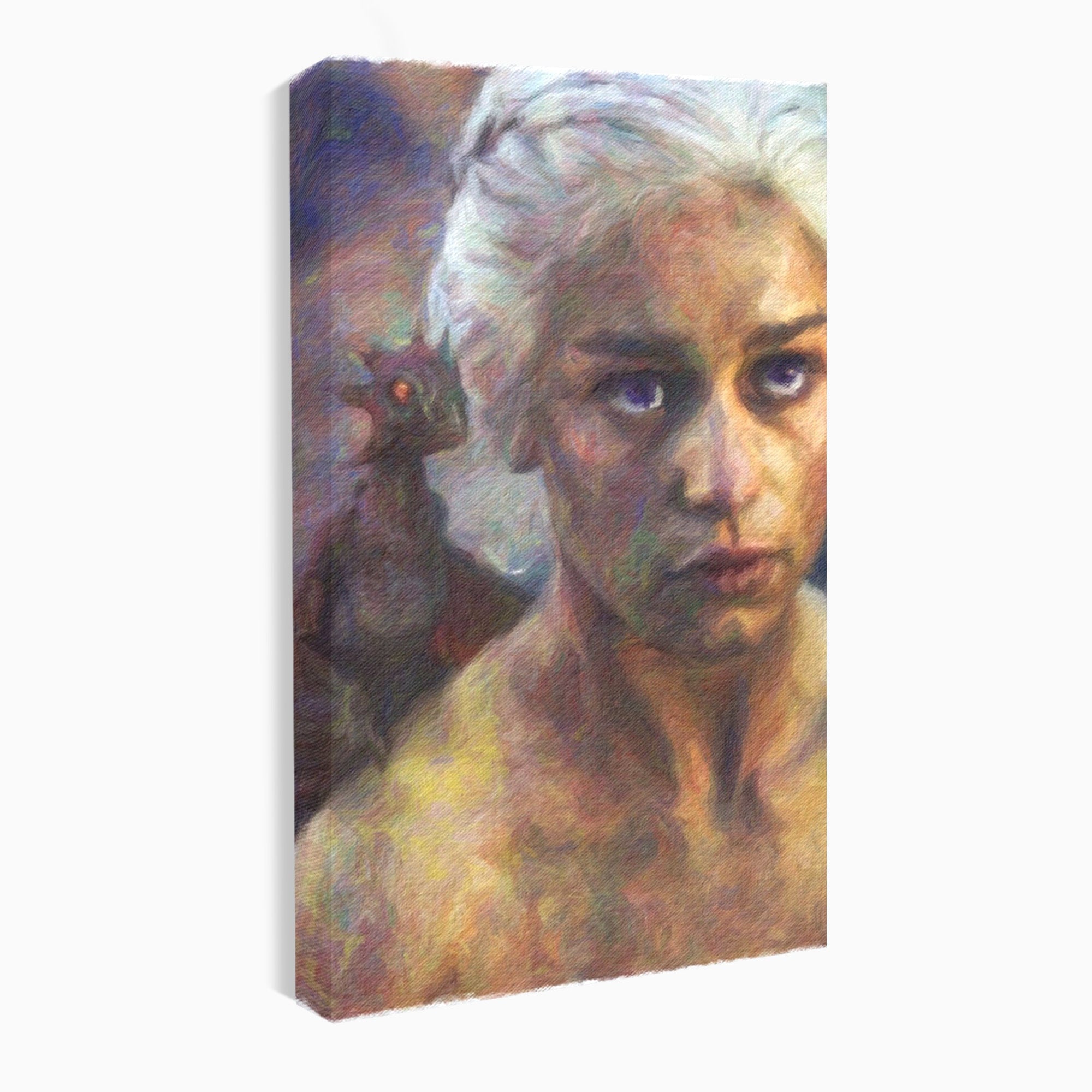 Tablou Canvas Premium LuxCanva® PI1188, Mostenirea Targaryen, Fantezie, Foc, Dragon, Fictiune, Living, Culori Vibrante