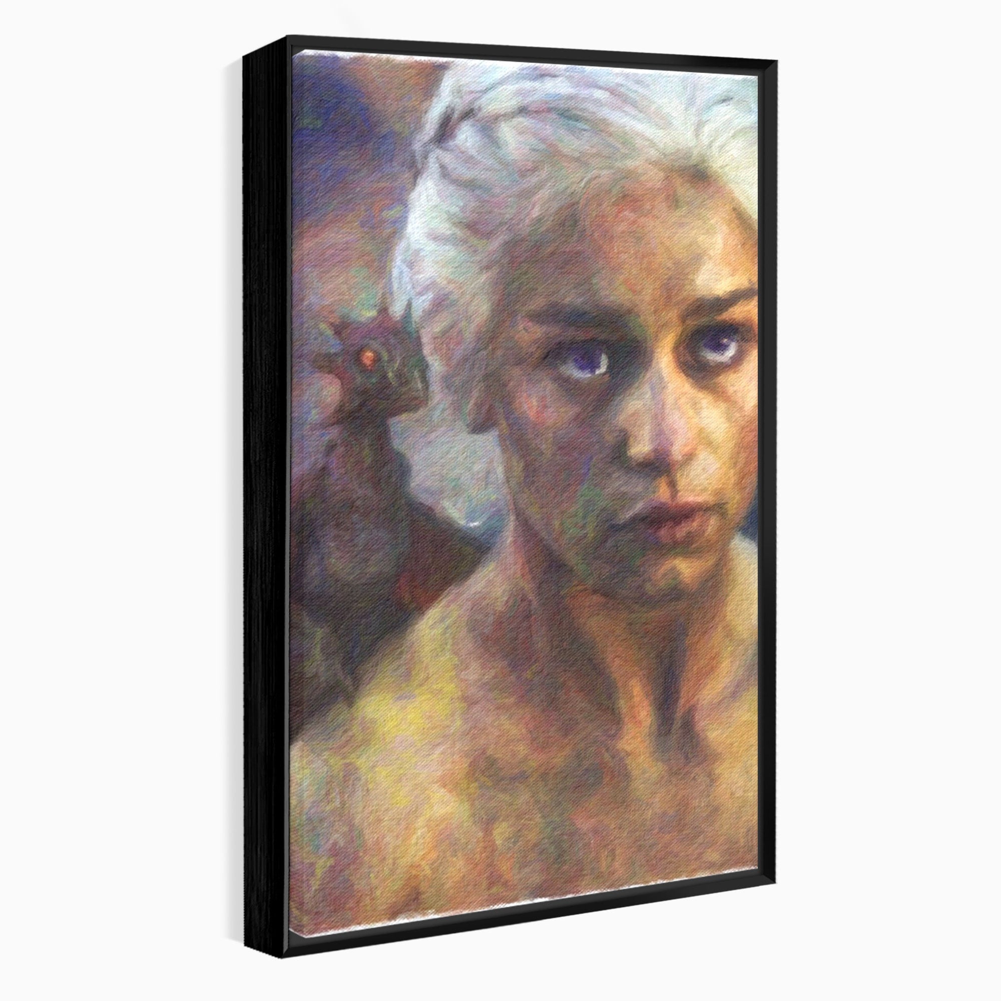 Tablou Canvas Premium LuxCanva® PI1188, Mostenirea Targaryen, Fantezie, Foc, Dragon, Fictiune, Living, Culori Vibrante