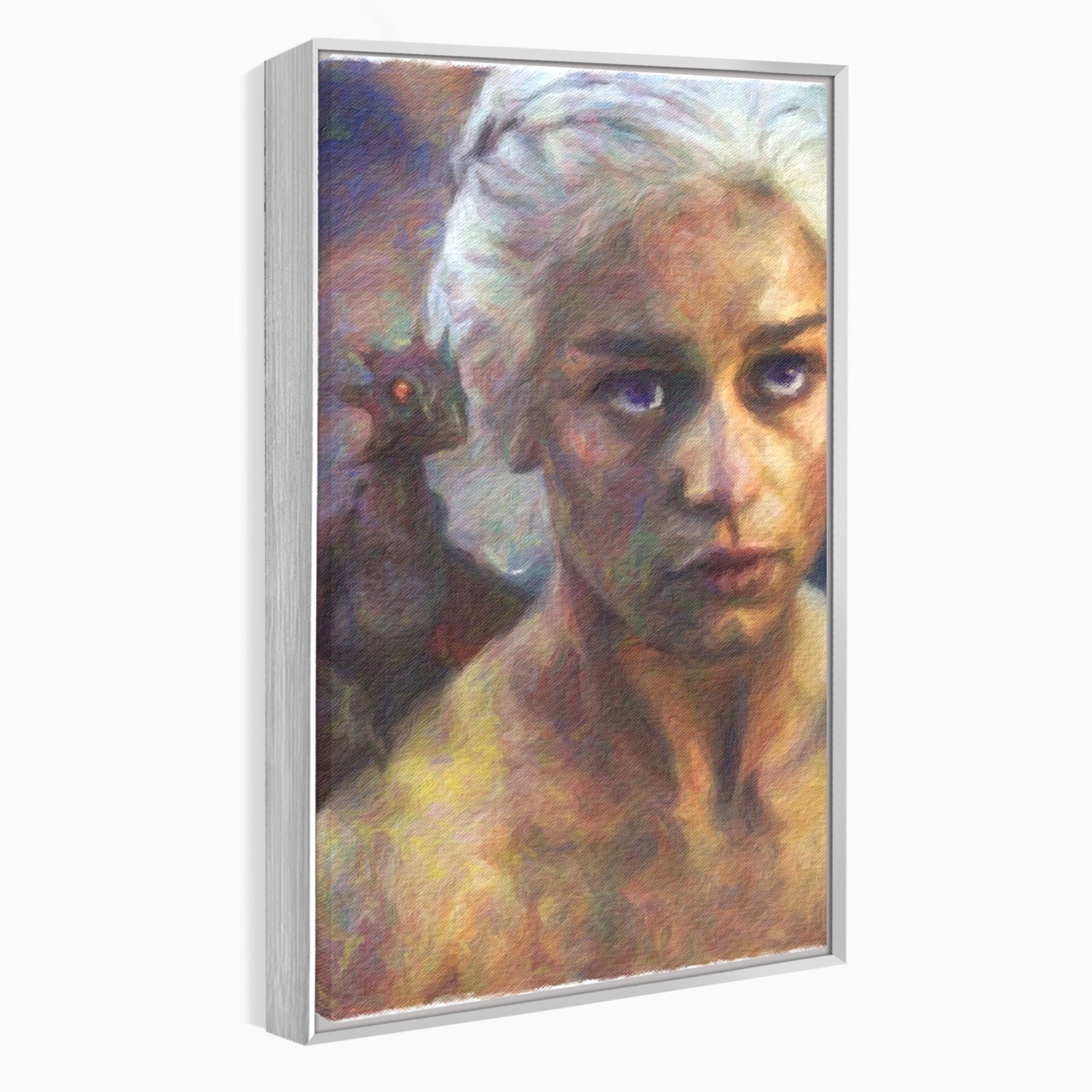 Tablou Canvas Premium LuxCanva® PI1188, Mostenirea Targaryen, Fantezie, Foc, Dragon, Fictiune, Living, Culori Vibrante