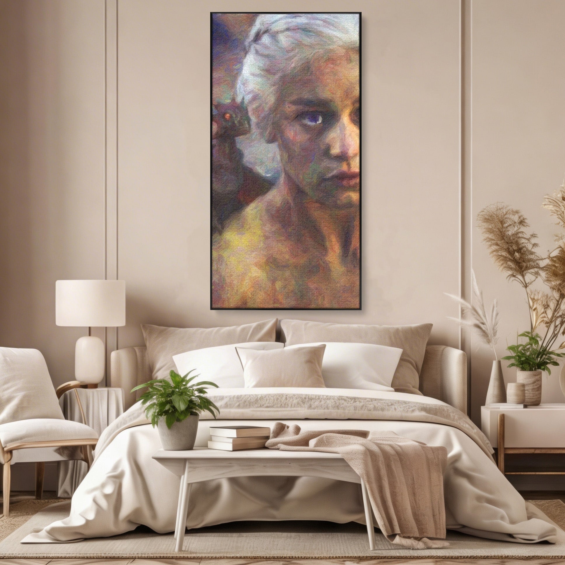 Tablou Canvas Premium LuxCanva® PI1188, Mostenirea Targaryen, Fantezie, Foc, Dragon, Fictiune, Living, Culori Vibrante
