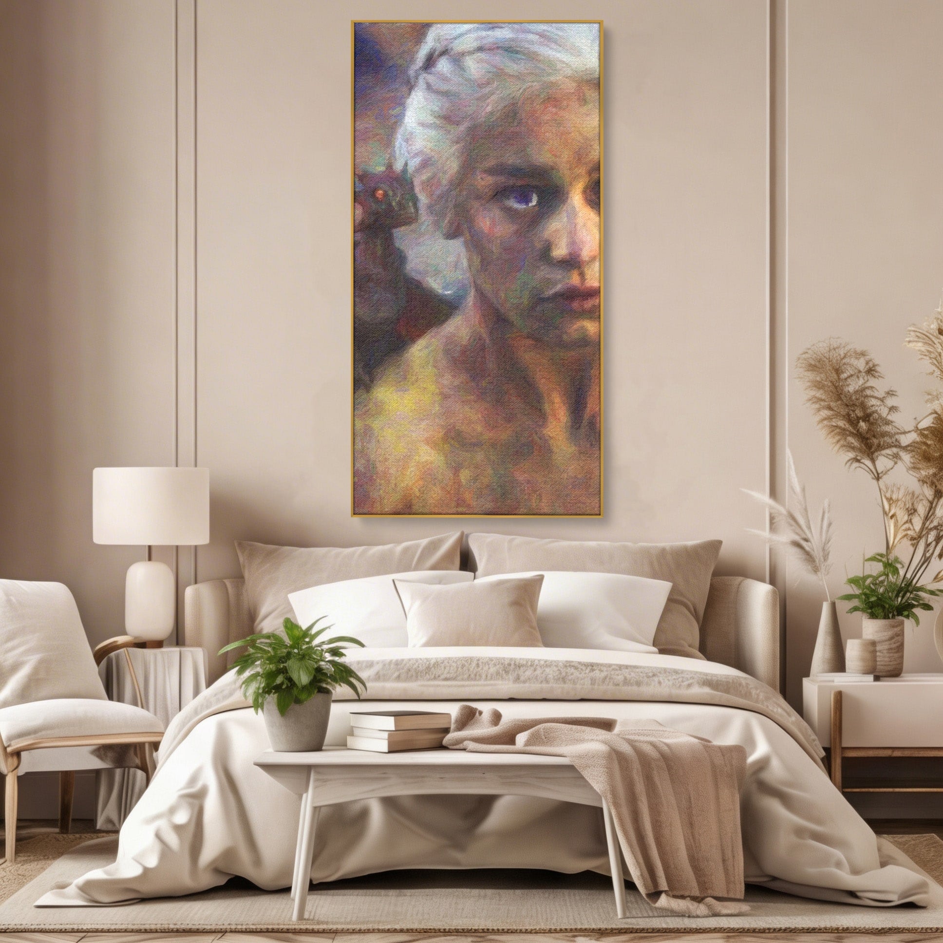 Tablou Canvas Premium LuxCanva® PI1188, Mostenirea Targaryen, Fantezie, Foc, Dragon, Fictiune, Living, Culori Vibrante