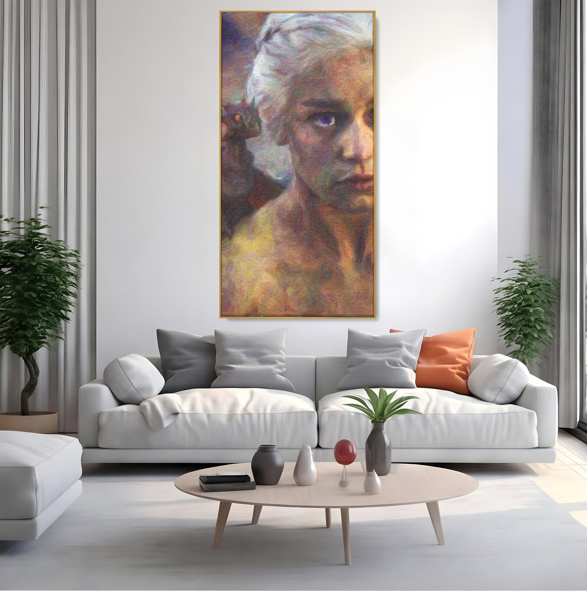 Tablou Canvas Premium LuxCanva® PI1188, Mostenirea Targaryen, Fantezie, Foc, Dragon, Fictiune, Living, Culori Vibrante