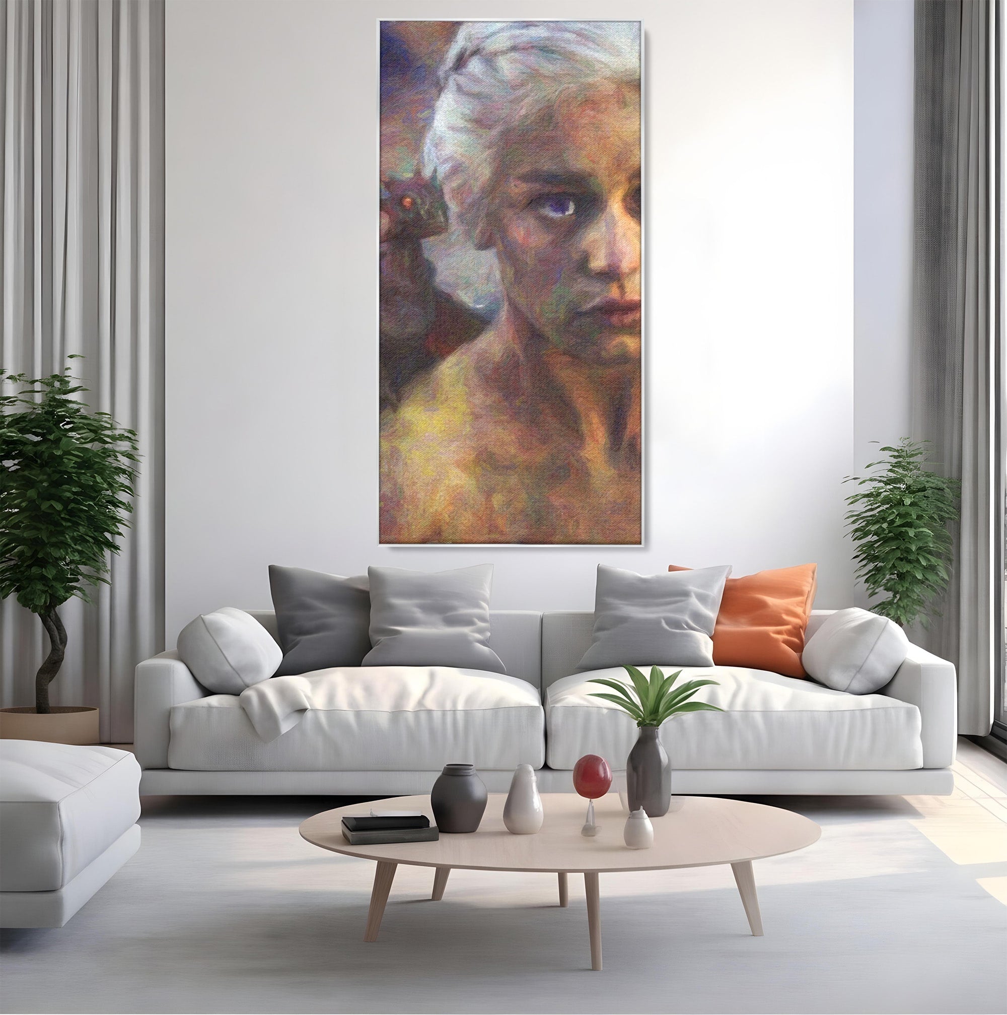 Tablou Canvas Premium LuxCanva® PI1188, Mostenirea Targaryen, Fantezie, Foc, Dragon, Fictiune, Living, Culori Vibrante