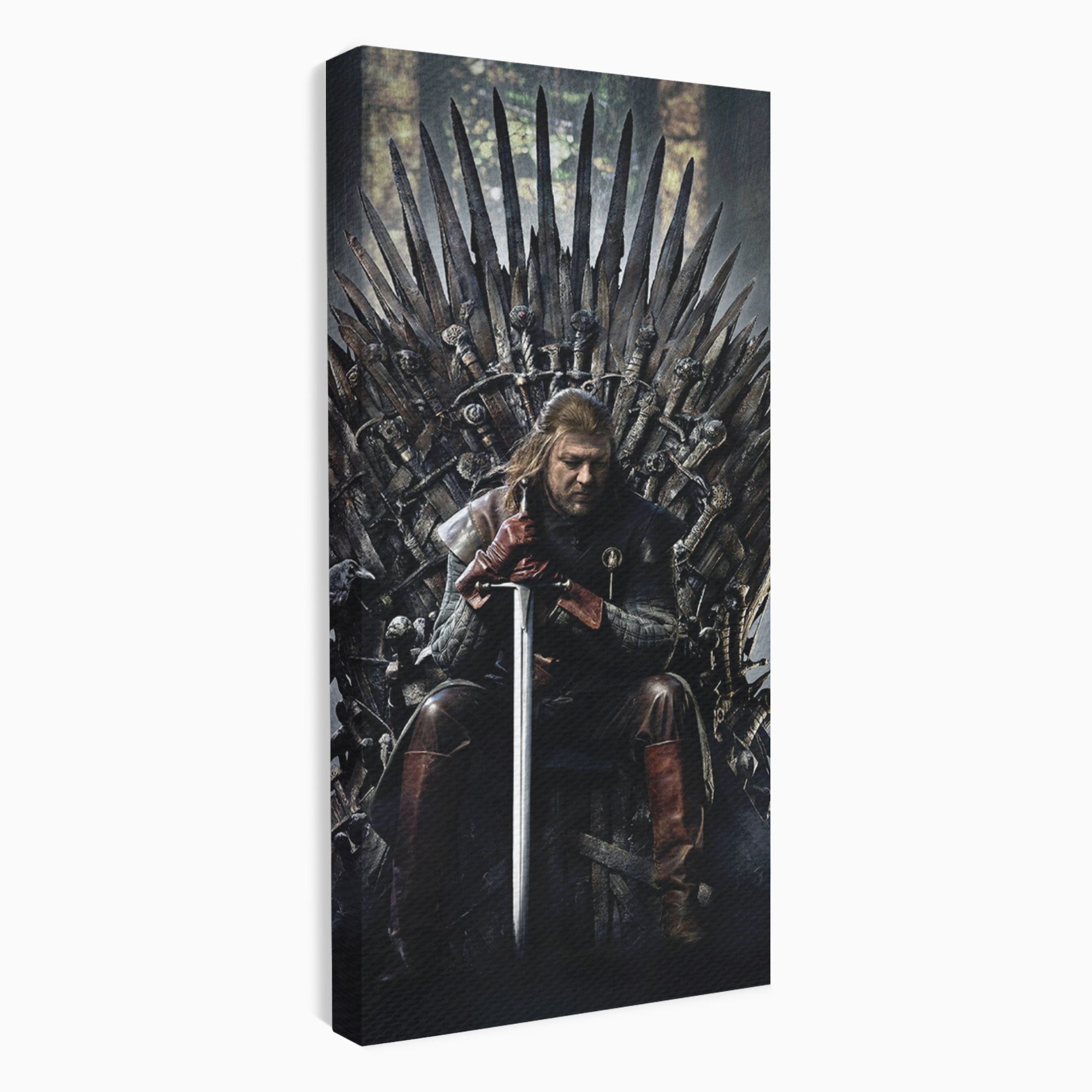 Tablou Canvas Premium LuxCanva® PI1190, Eddard Stark, Rege, Tron, Fantezie, Putere, Living, Culori Vibrante