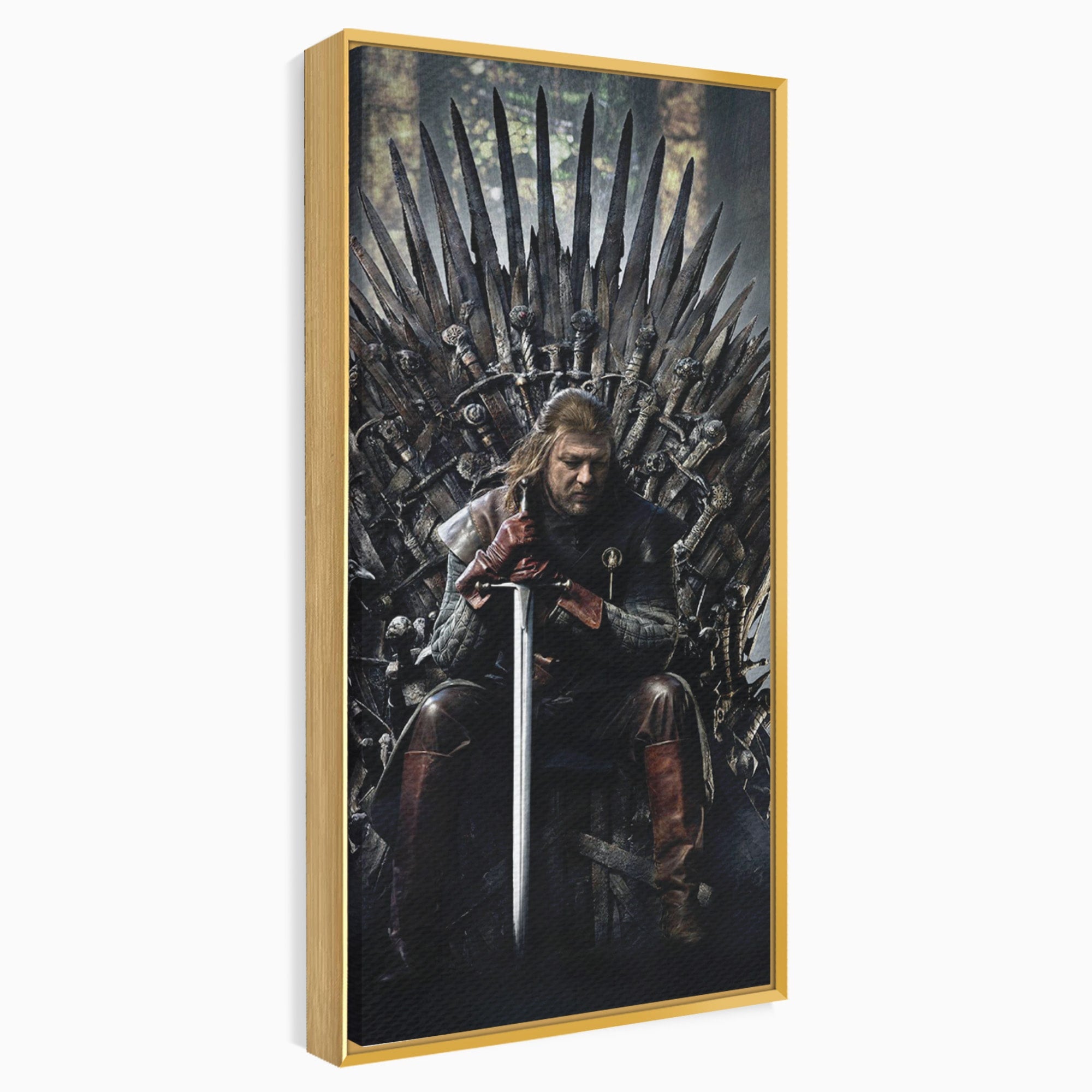 Tablou Canvas Premium LuxCanva® PI1190, Eddard Stark, Rege, Tron, Fantezie, Putere, Living, Culori Vibrante