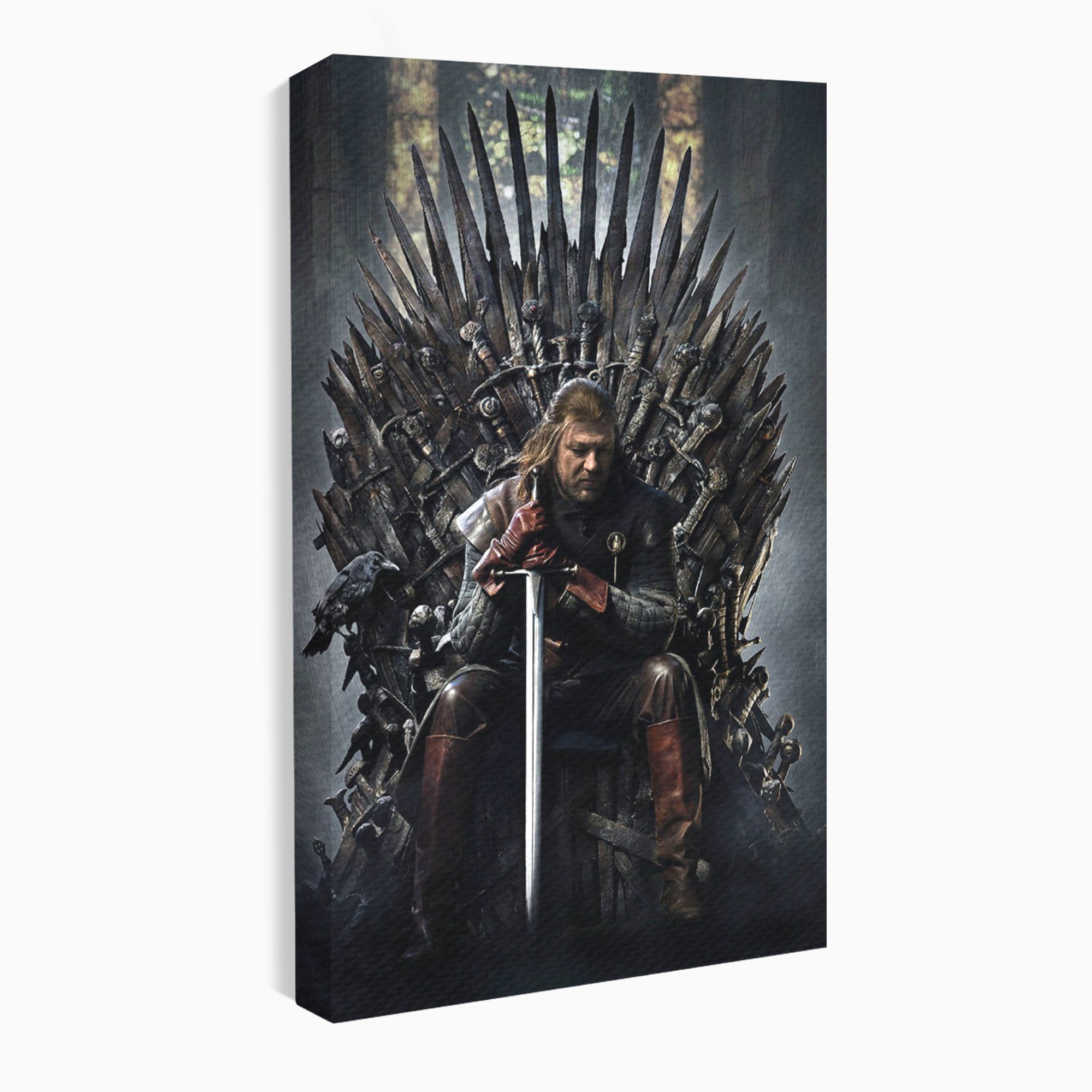 Tablou Canvas Premium LuxCanva® PI1190, Eddard Stark, Rege, Tron, Fantezie, Putere, Living, Culori Vibrante