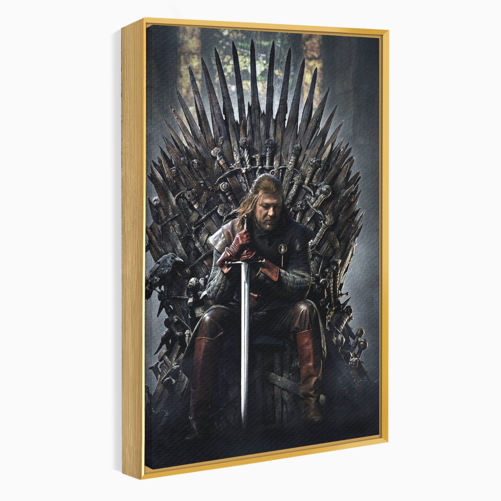 Tablou Canvas Premium LuxCanva® PI1190, Eddard Stark, Rege, Tron, Fantezie, Putere, Living, Culori Vibrante