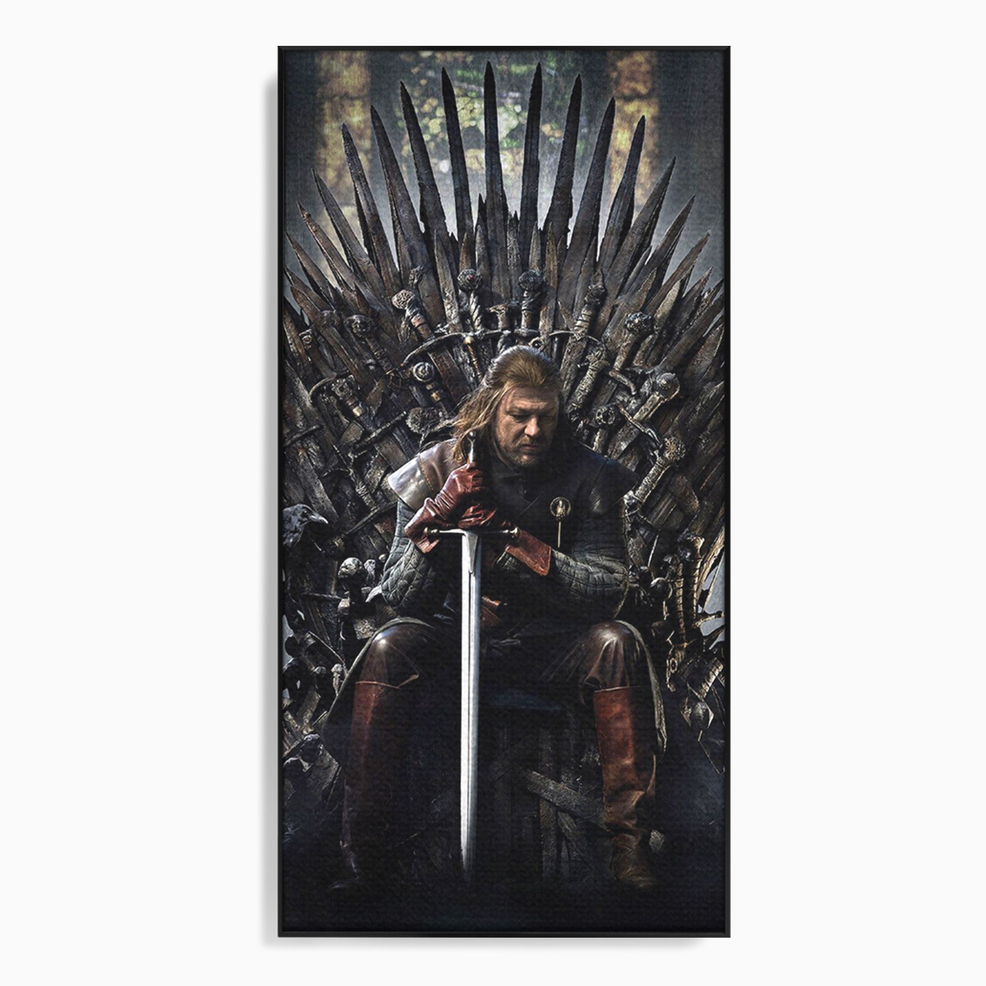 Tablou Canvas Premium LuxCanva® PI1190, Eddard Stark, Rege, Tron, Fantezie, Putere, Living, Culori Vibrante