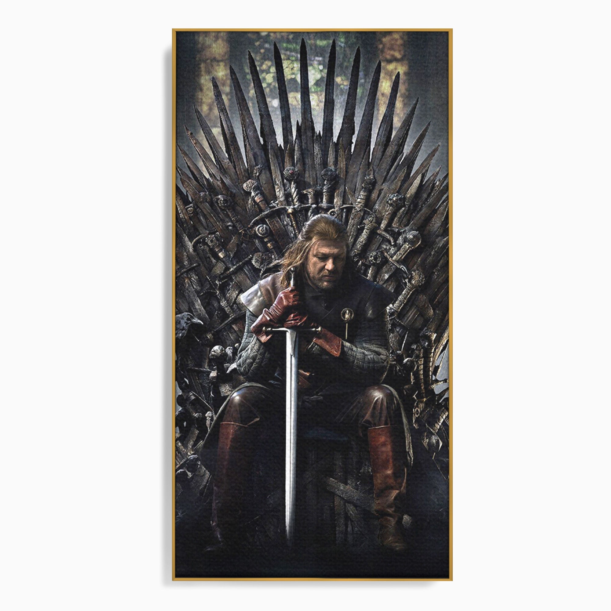 Tablou Canvas Premium LuxCanva® PI1190, Eddard Stark, Rege, Tron, Fantezie, Putere, Living, Culori Vibrante