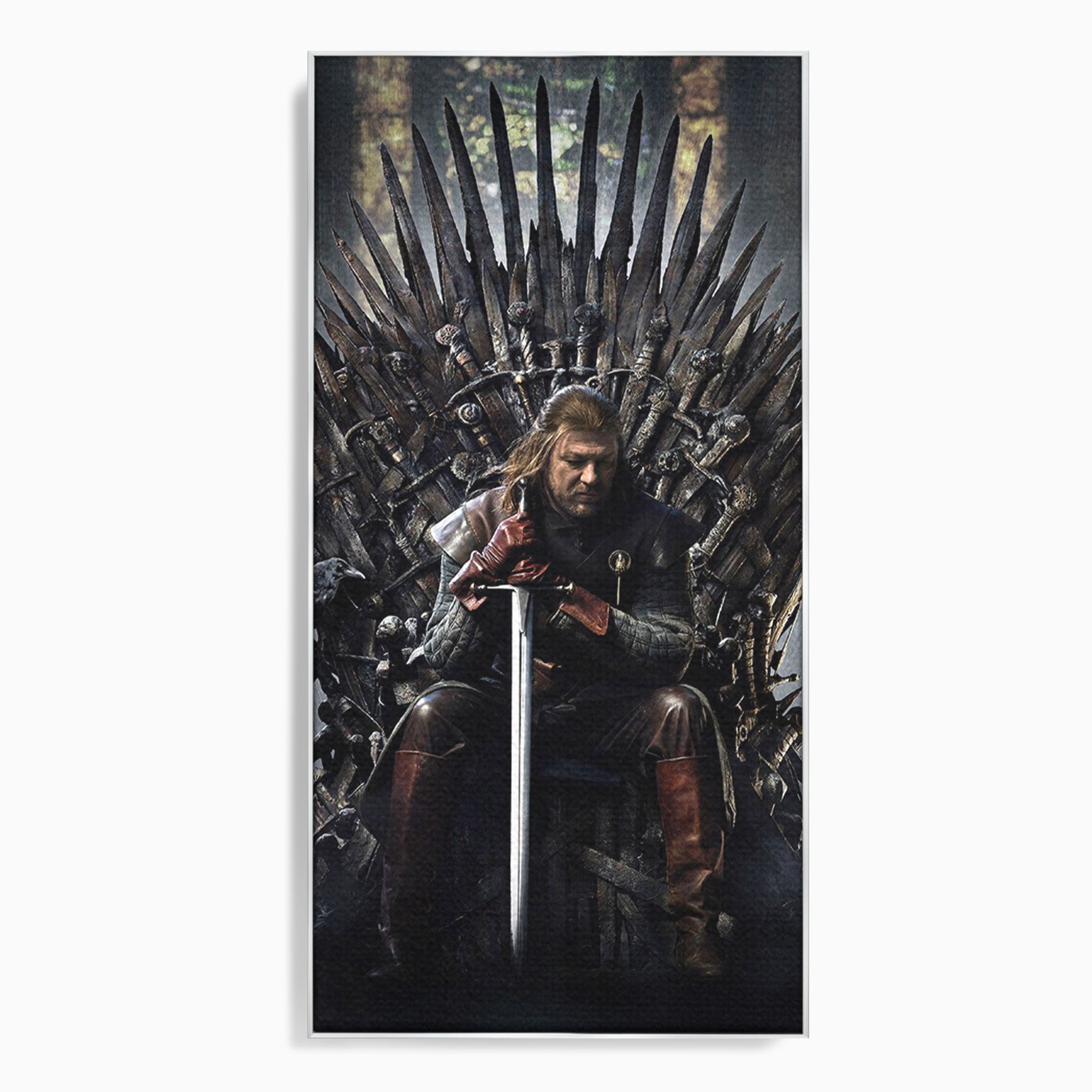Tablou Canvas Premium LuxCanva® PI1190, Eddard Stark, Rege, Tron, Fantezie, Putere, Living, Culori Vibrante