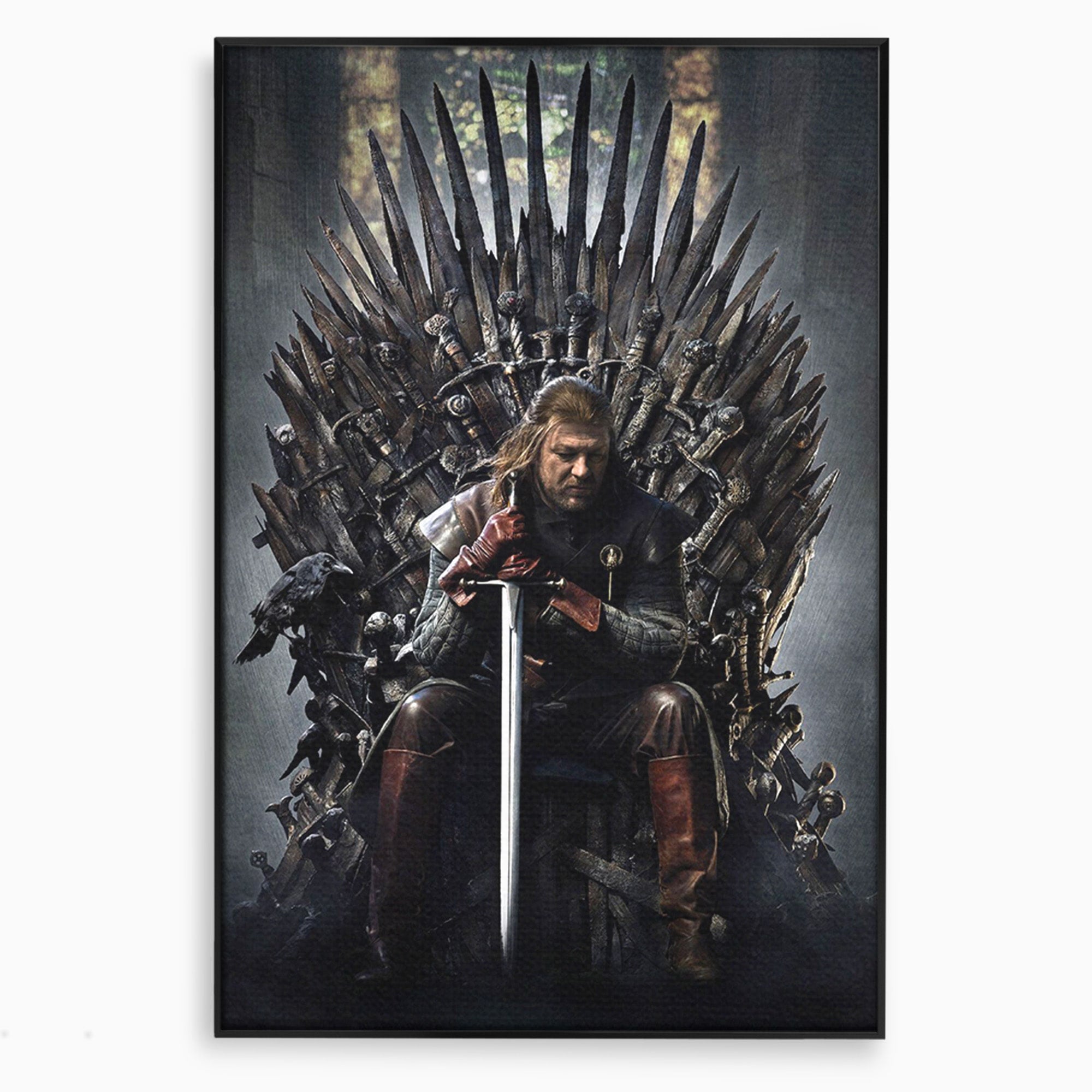 Tablou Canvas Premium LuxCanva® PI1190, Eddard Stark, Rege, Tron, Fantezie, Putere, Living, Culori Vibrante