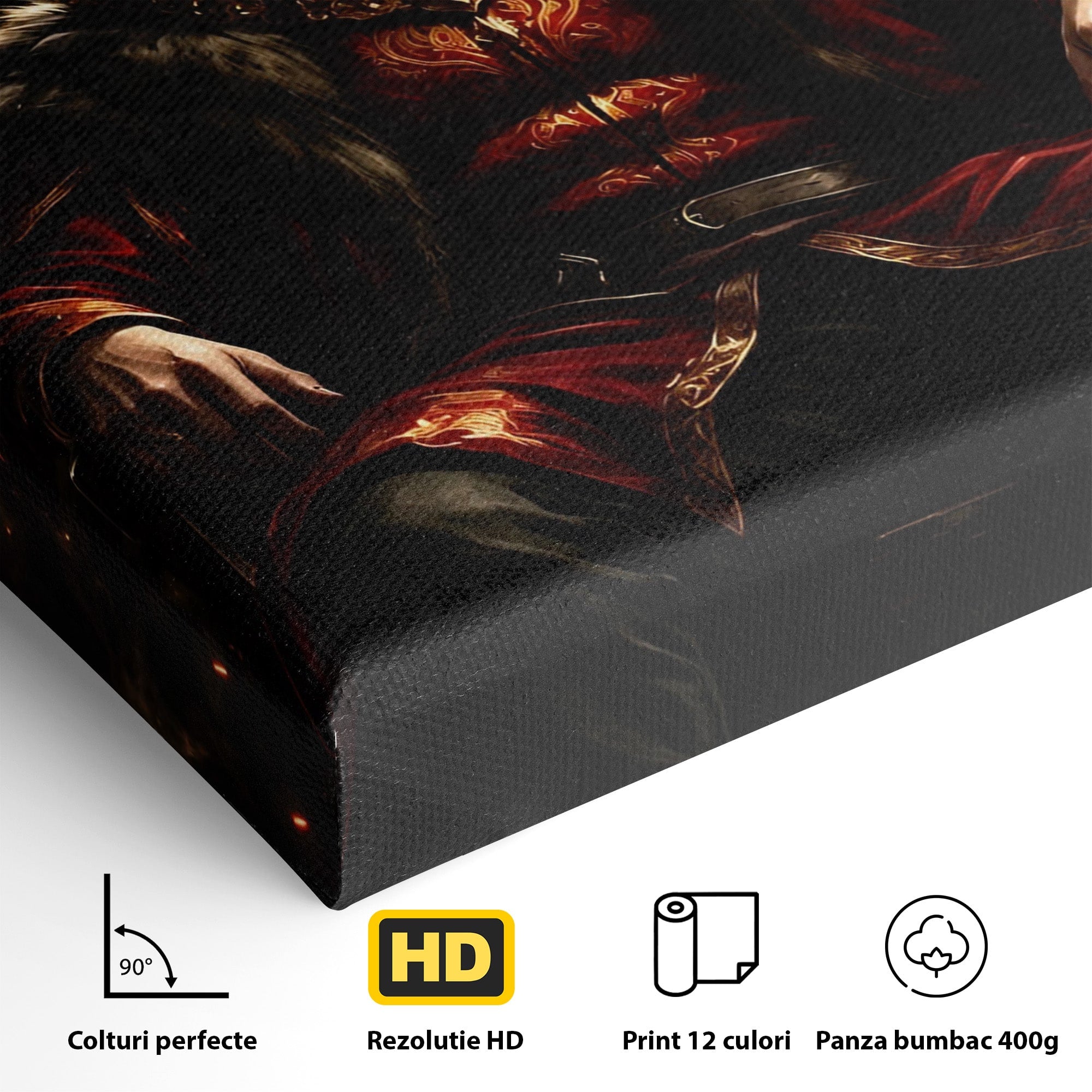Tablou Canvas Premium LuxCanva® PI1192, Joffrey Baratheon, Rege, Tron, Putere, Serial, Mister, Living, Dormitor, Culori Vibrante