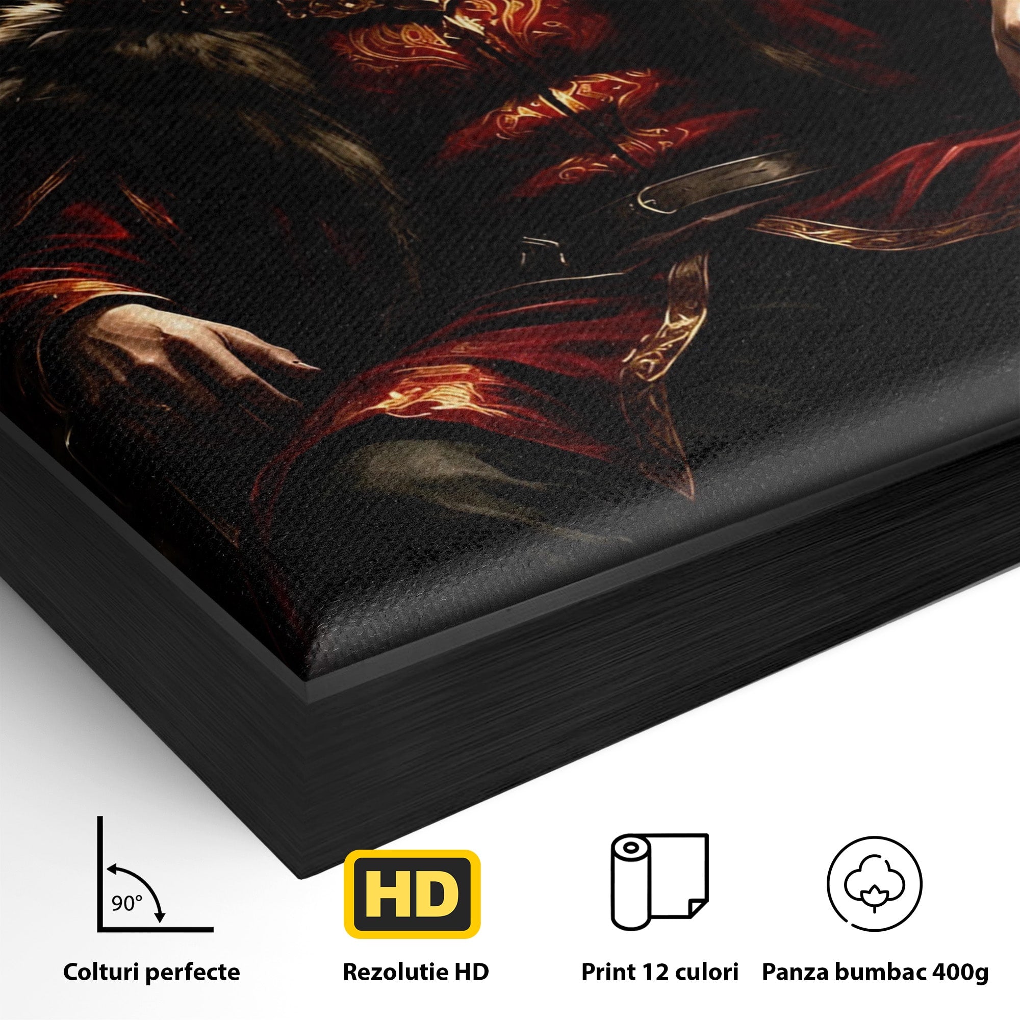 Tablou Canvas Premium LuxCanva® PI1192, Joffrey Baratheon, Rege, Tron, Putere, Serial, Mister, Living, Dormitor, Culori Vibrante