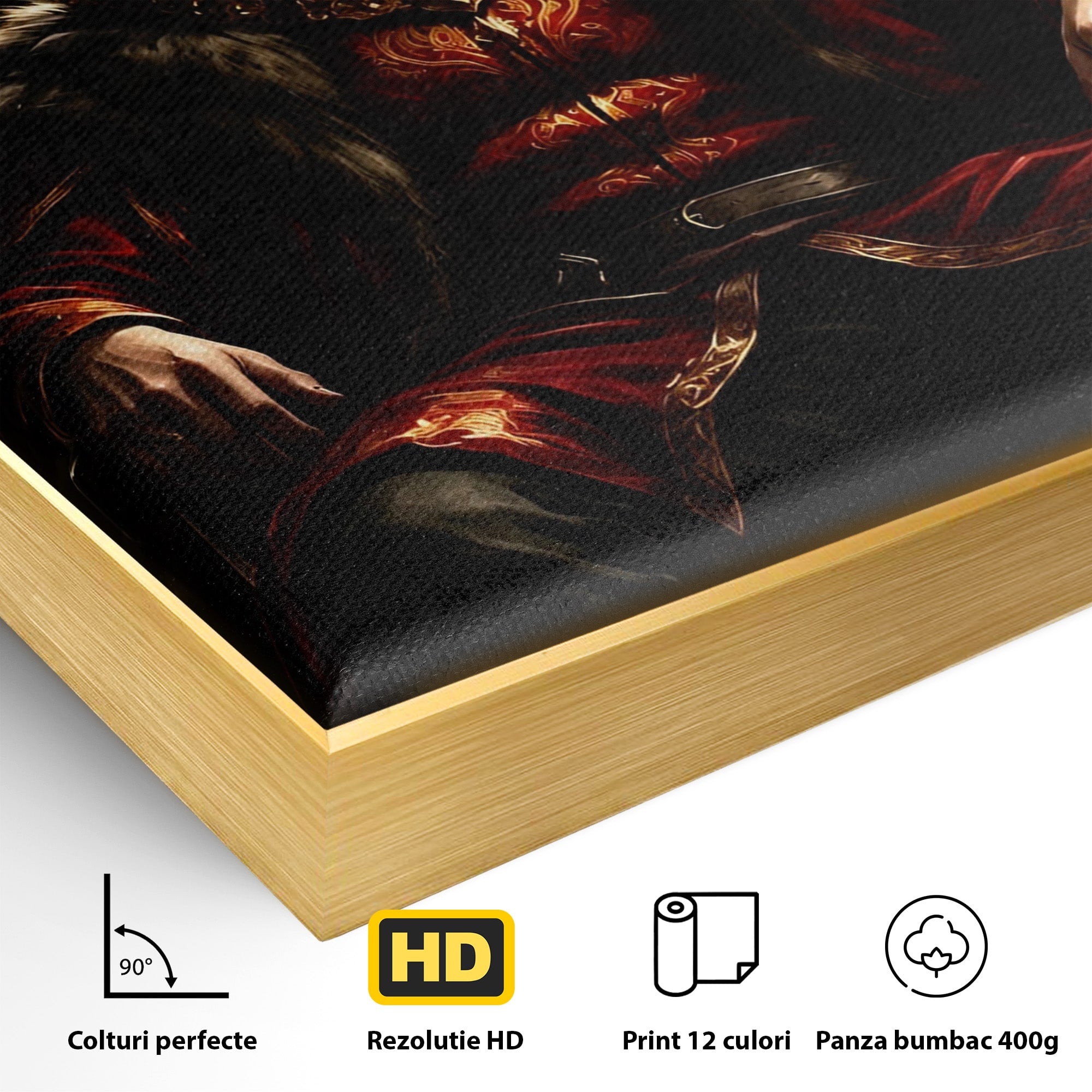 Tablou Canvas Premium LuxCanva® PI1192, Joffrey Baratheon, Rege, Tron, Putere, Serial, Mister, Living, Dormitor, Culori Vibrante