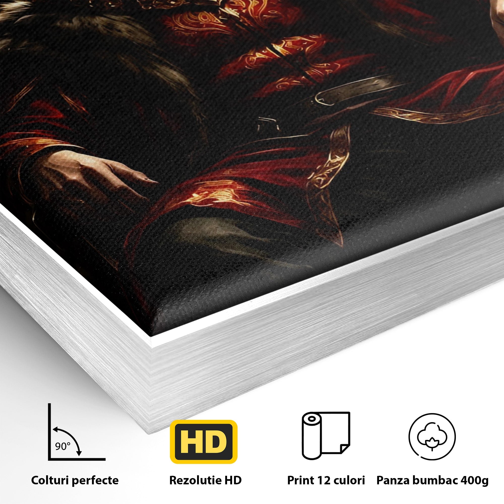 Tablou Canvas Premium LuxCanva® PI1192, Joffrey Baratheon, Rege, Tron, Putere, Serial, Mister, Living, Dormitor, Culori Vibrante