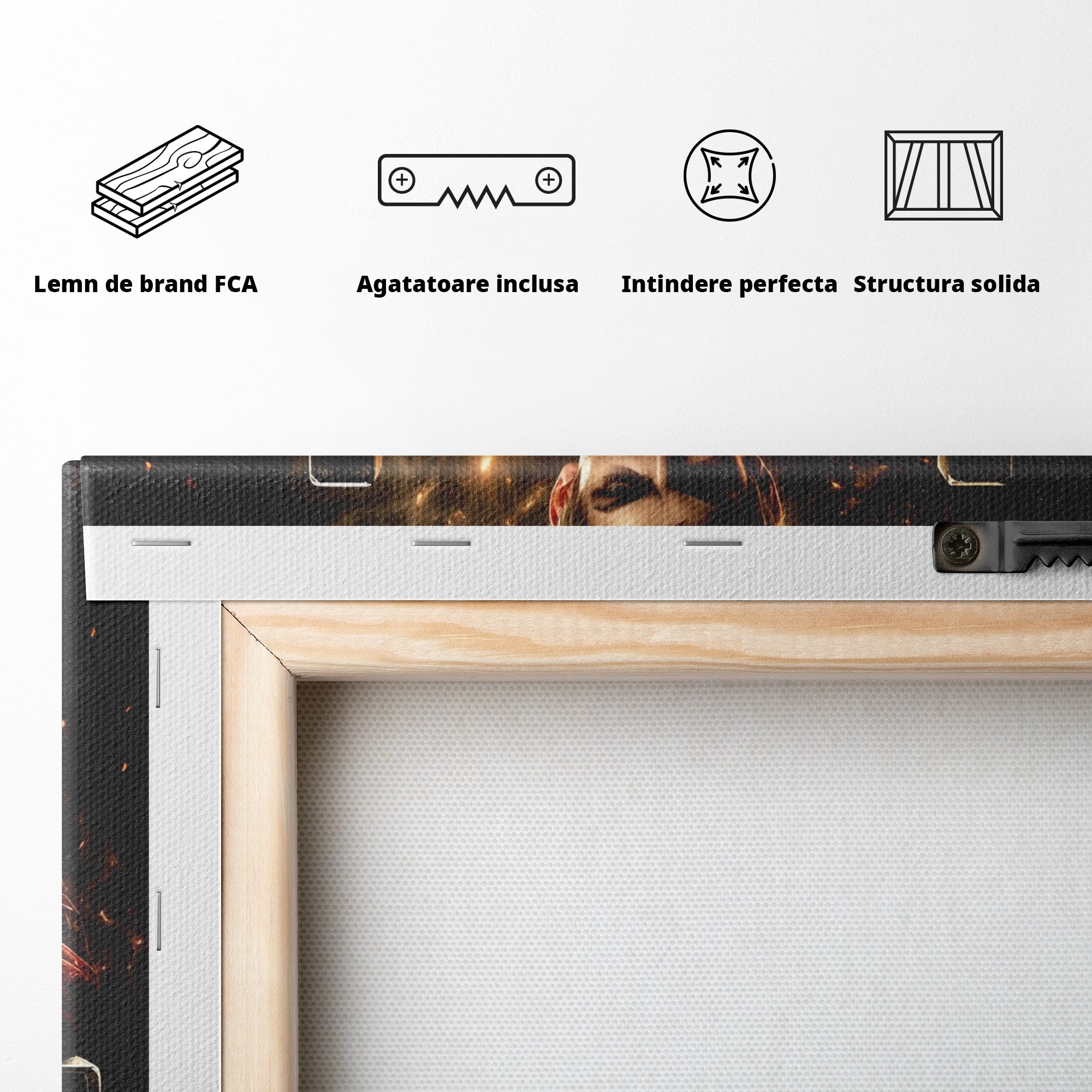 Tablou Canvas Premium LuxCanva® PI1192, Joffrey Baratheon, Rege, Tron, Putere, Serial, Mister, Living, Dormitor, Culori Vibrante