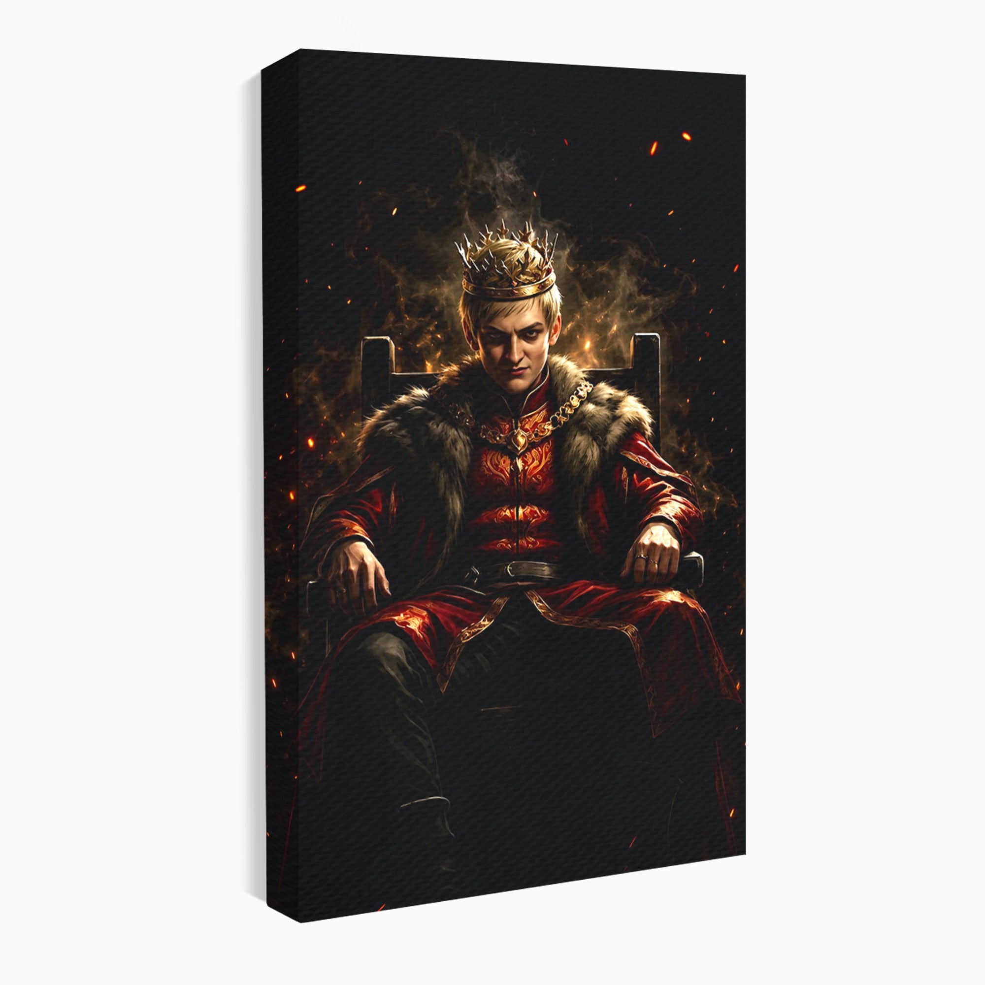 Tablou Canvas Premium LuxCanva® PI1192, Joffrey Baratheon, Rege, Tron, Putere, Serial, Mister, Living, Dormitor, Culori Vibrante