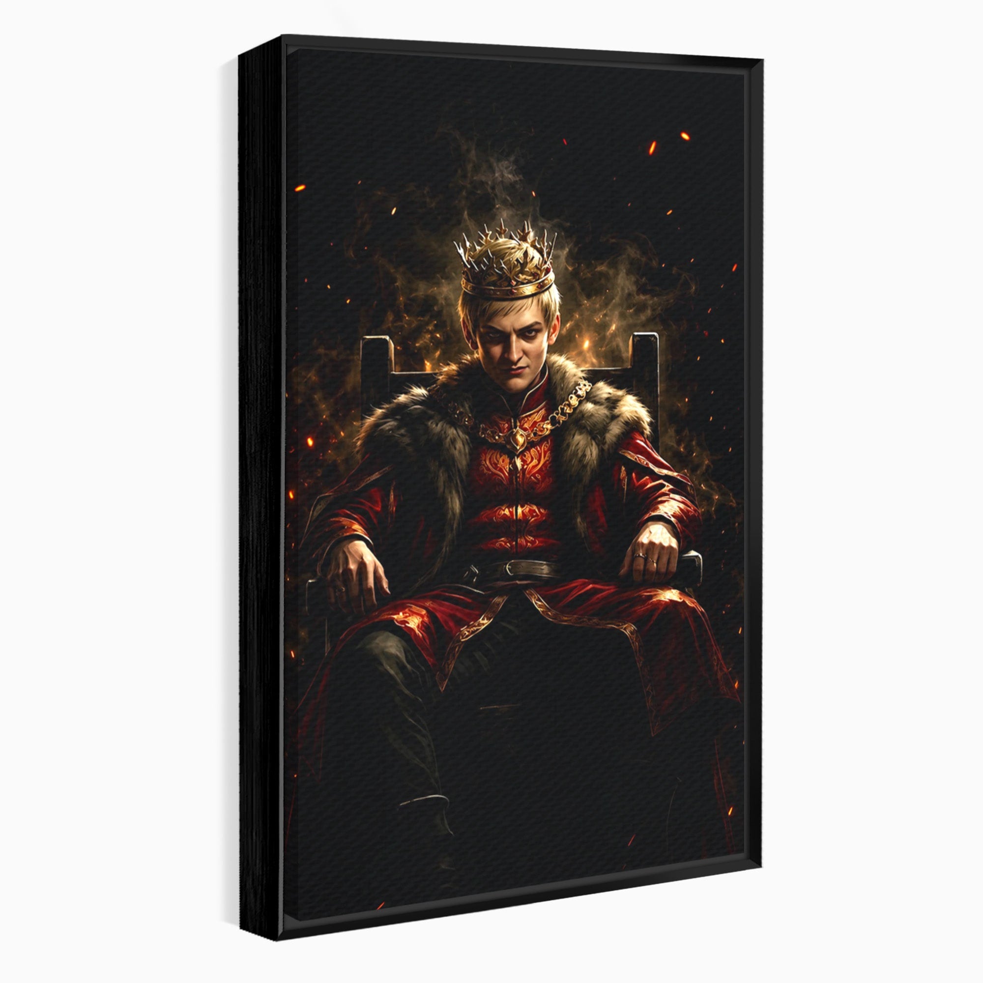 Tablou Canvas Premium LuxCanva® PI1192, Joffrey Baratheon, Rege, Tron, Putere, Serial, Mister, Living, Dormitor, Culori Vibrante