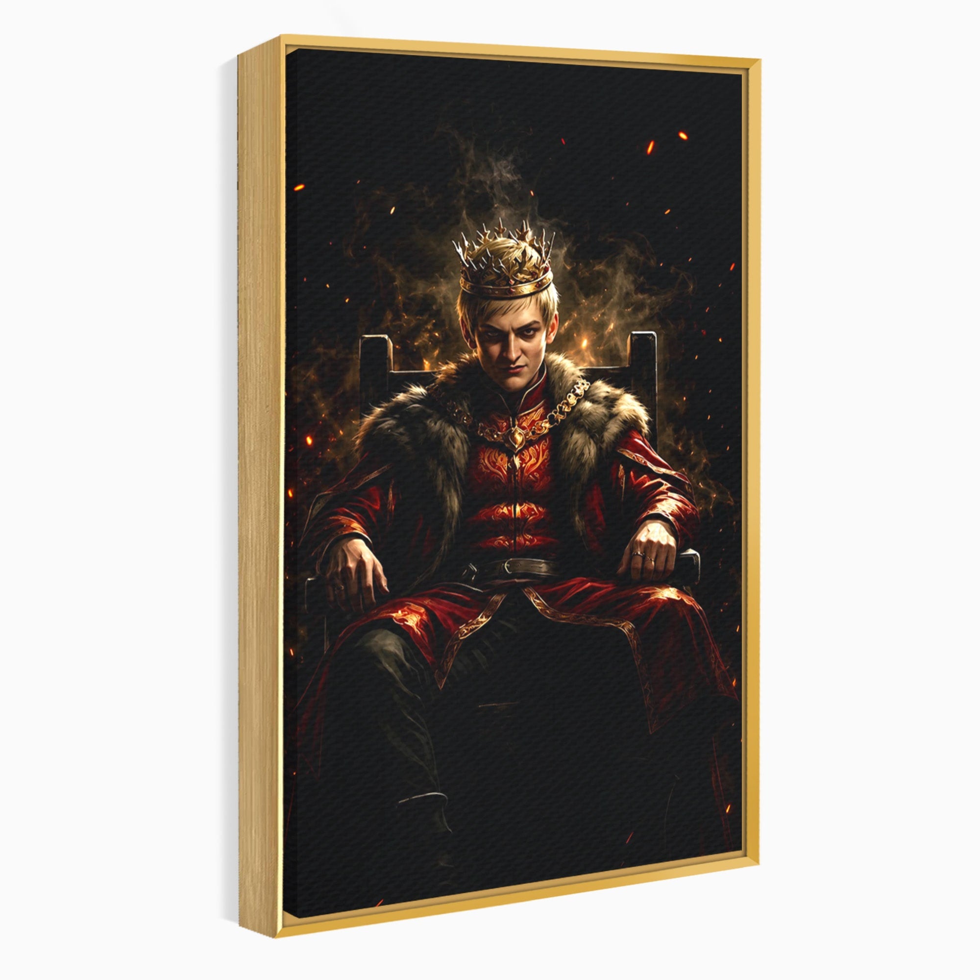 Tablou Canvas Premium LuxCanva® PI1192, Joffrey Baratheon, Rege, Tron, Putere, Serial, Mister, Living, Dormitor, Culori Vibrante