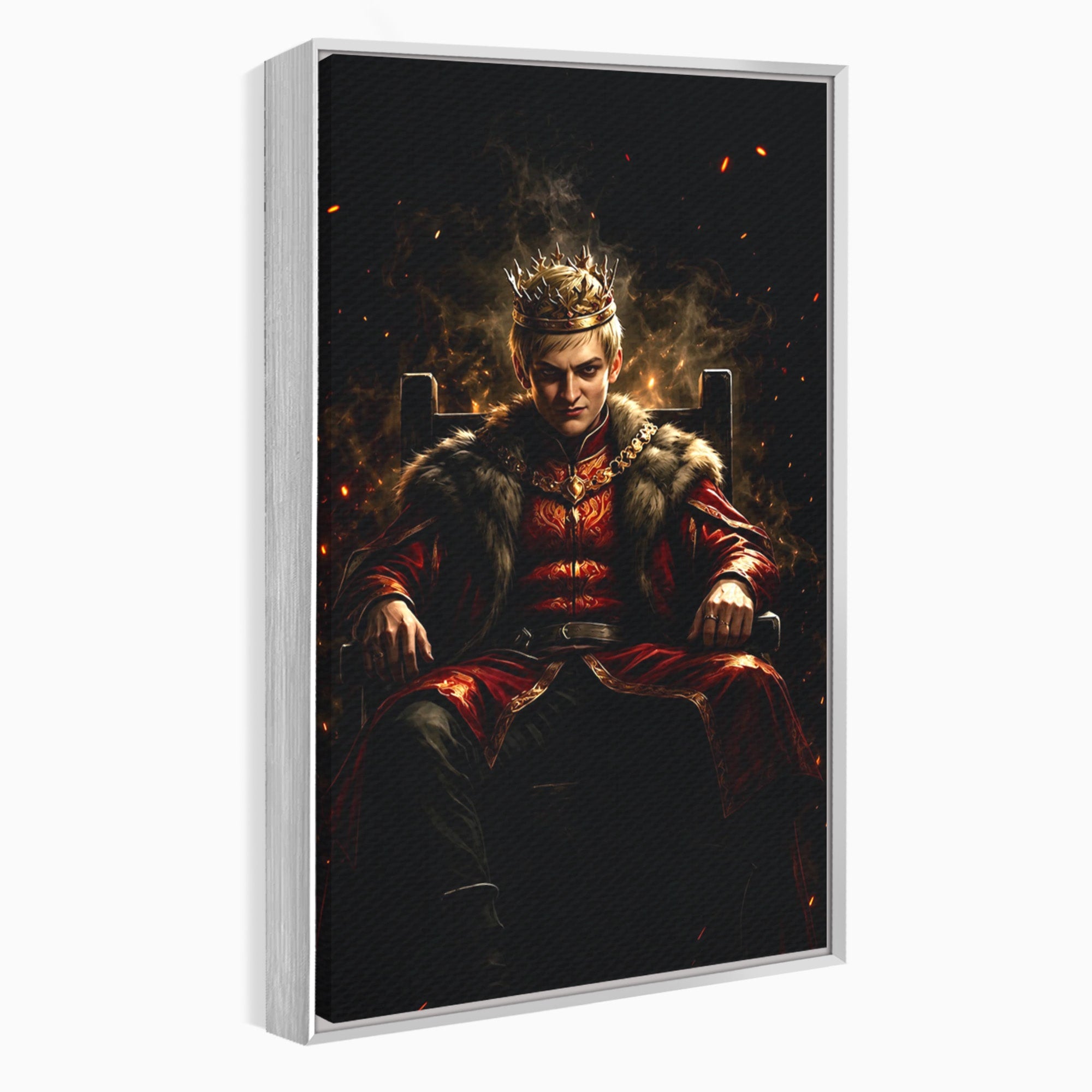 Tablou Canvas Premium LuxCanva® PI1192, Joffrey Baratheon, Rege, Tron, Putere, Serial, Mister, Living, Dormitor, Culori Vibrante