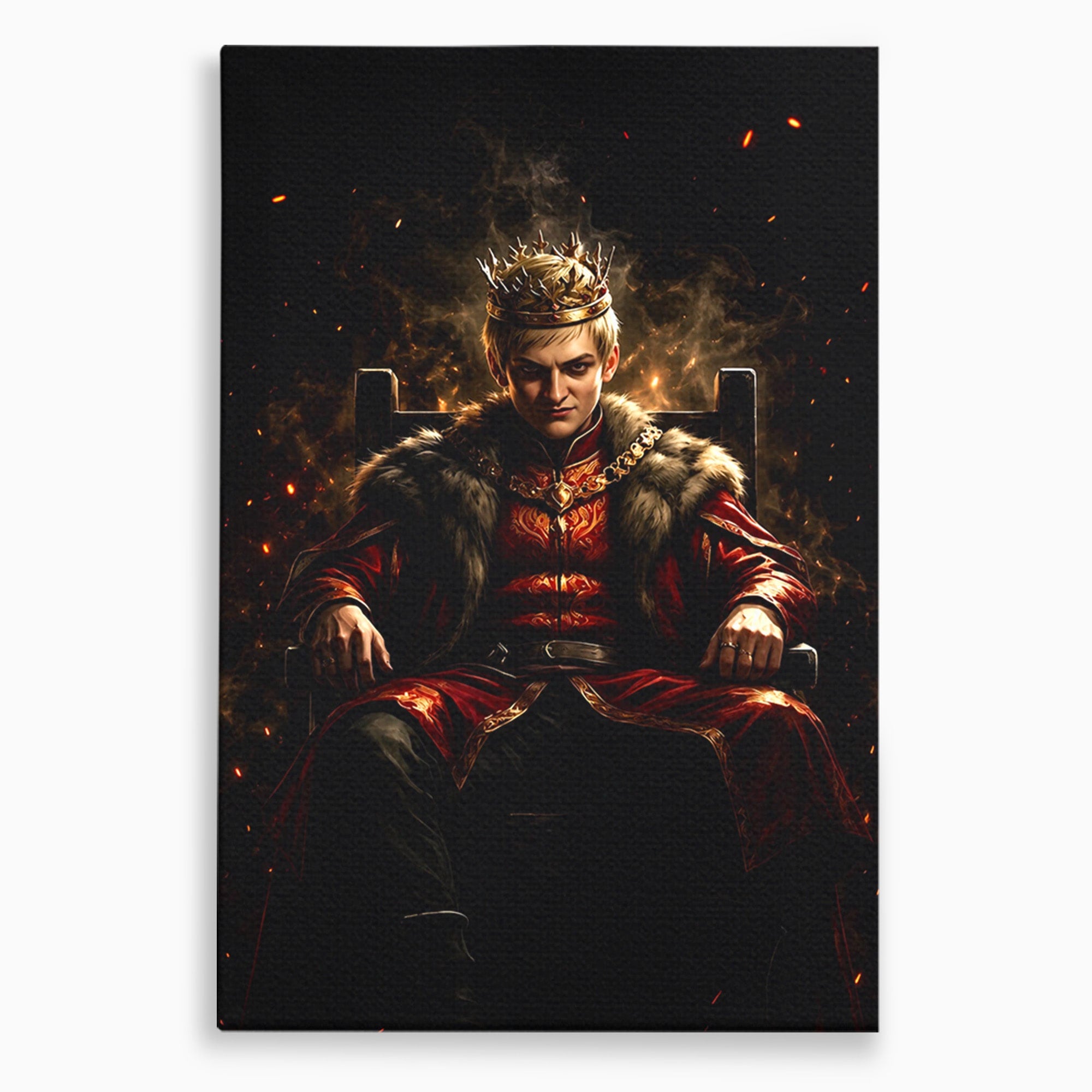 Tablou Canvas Premium LuxCanva® PI1192, Joffrey Baratheon, Rege, Tron, Putere, Serial, Mister, Living, Dormitor, Culori Vibrante