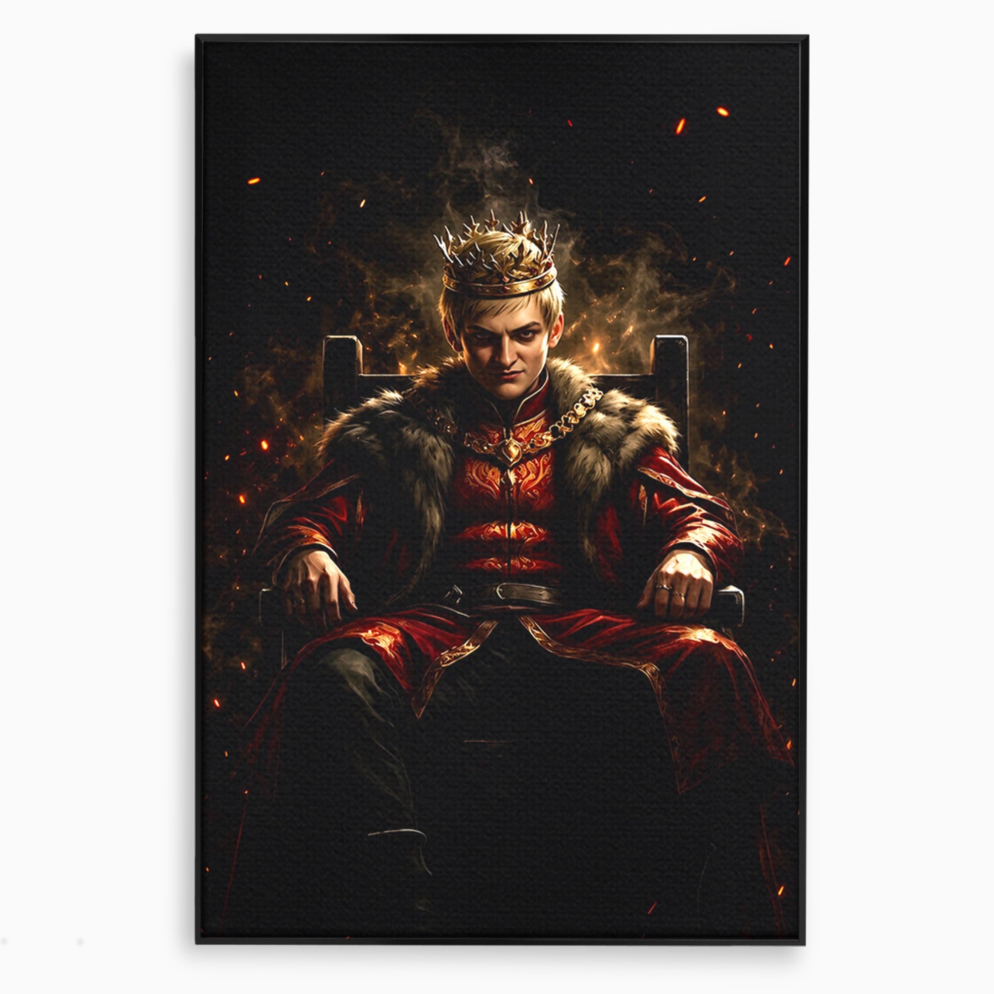 Tablou Canvas Premium LuxCanva® PI1192, Joffrey Baratheon, Rege, Tron, Putere, Serial, Mister, Living, Dormitor, Culori Vibrante