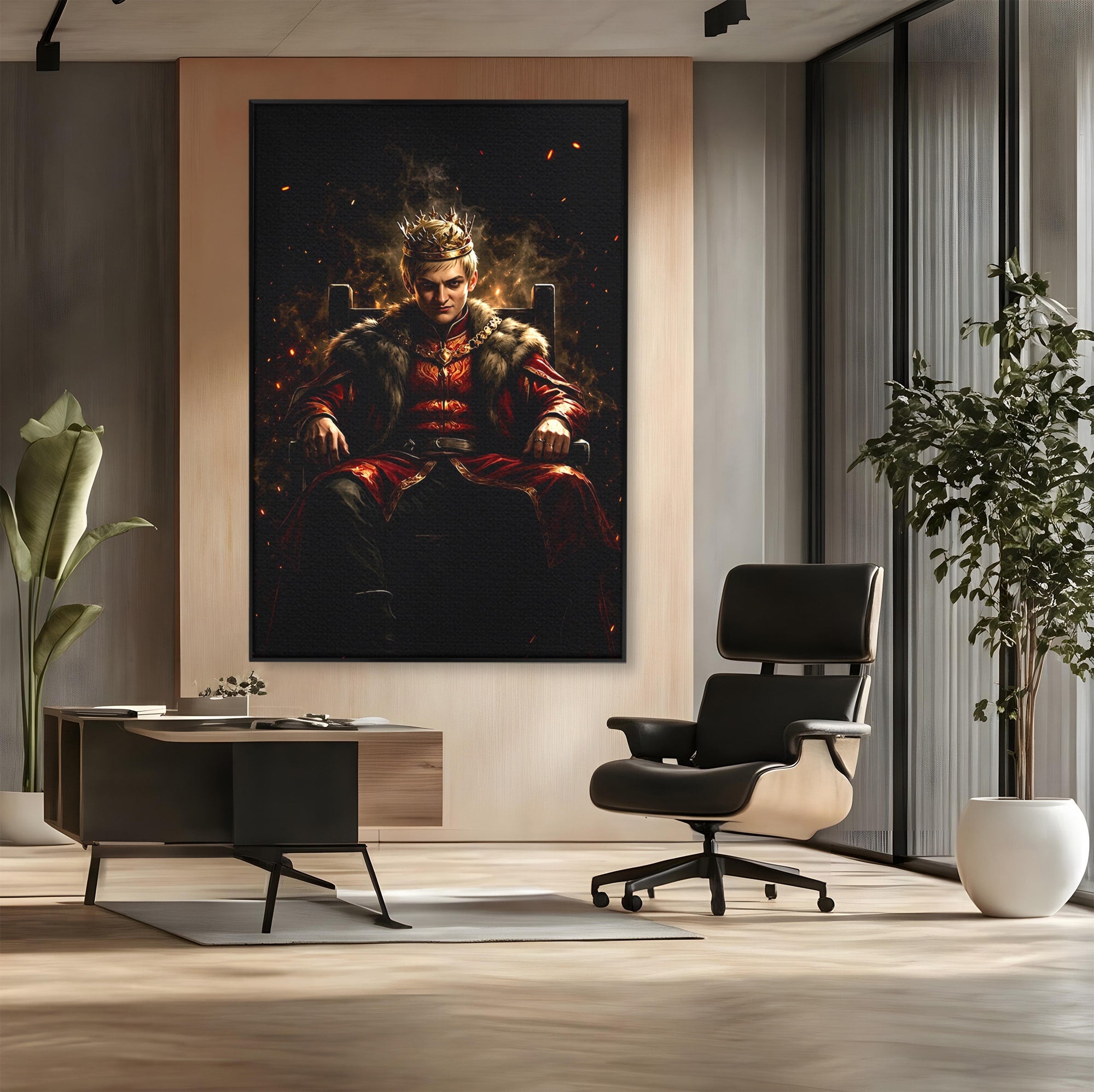 Tablou Canvas Premium LuxCanva® PI1192, Joffrey Baratheon, Rege, Tron, Putere, Serial, Mister, Living, Dormitor, Culori Vibrante