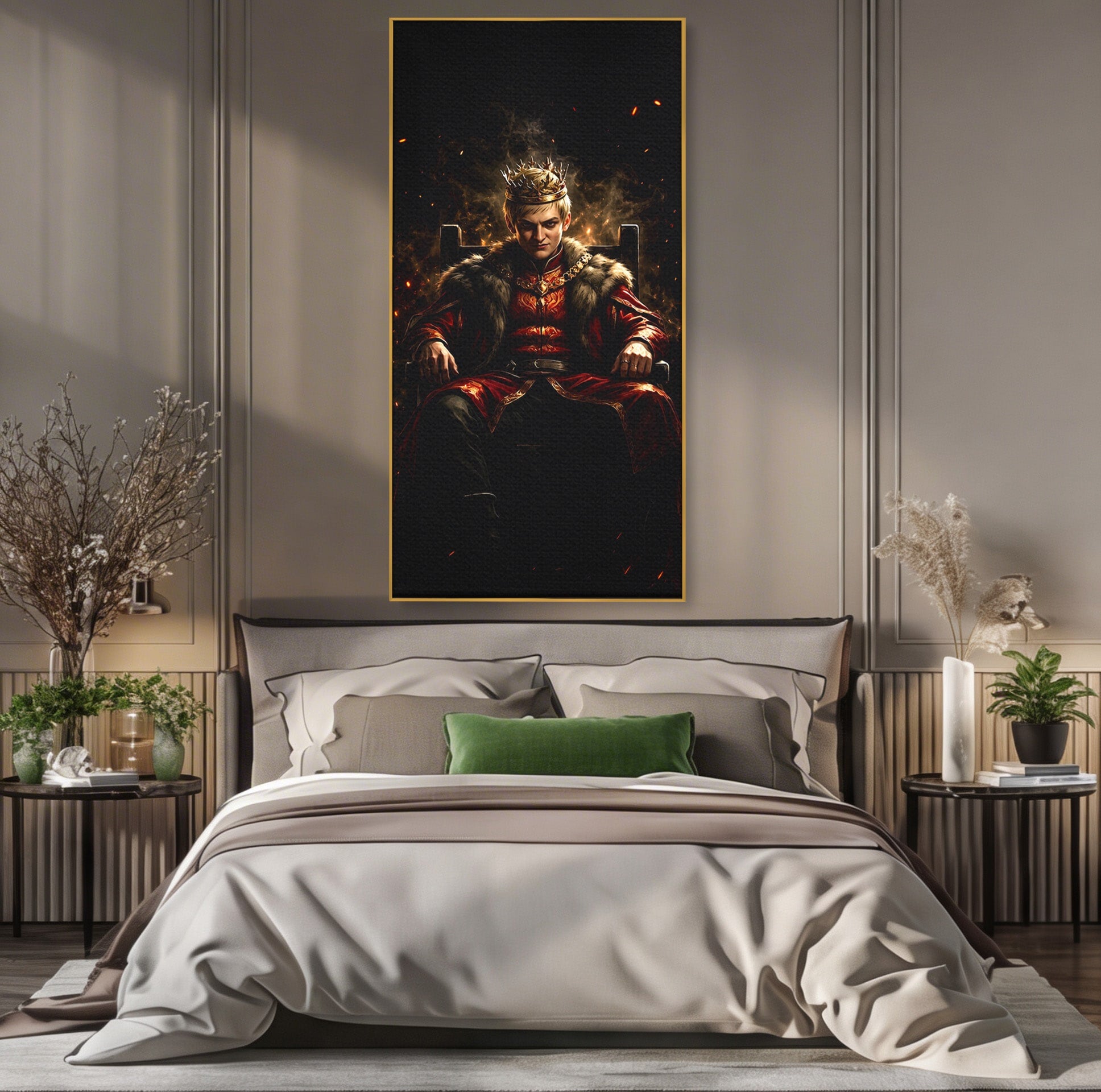 Tablou Canvas Premium LuxCanva® PI1192, Joffrey Baratheon, Rege, Tron, Putere, Serial, Mister, Living, Dormitor, Culori Vibrante