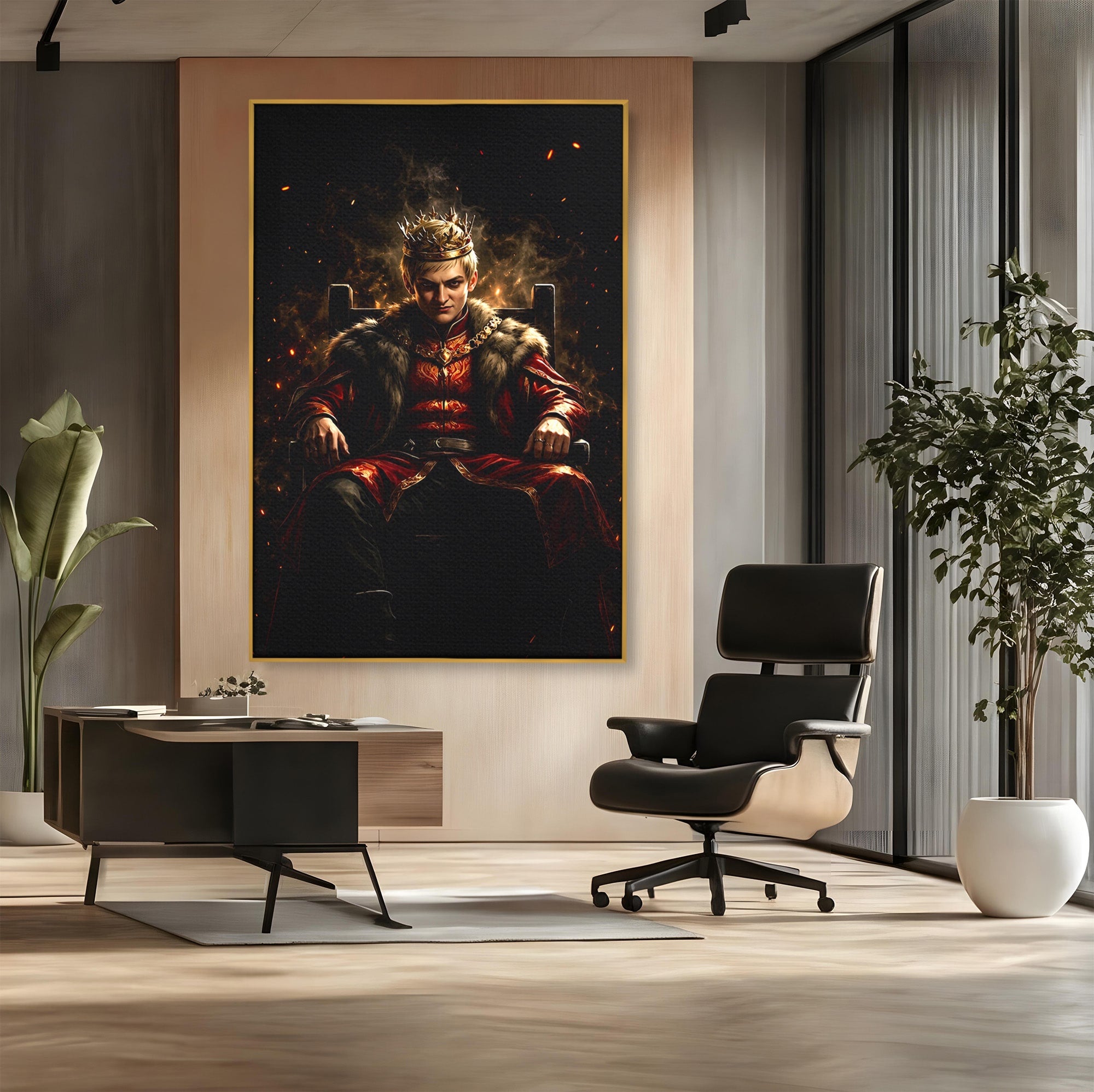 Tablou Canvas Premium LuxCanva® PI1192, Joffrey Baratheon, Rege, Tron, Putere, Serial, Mister, Living, Dormitor, Culori Vibrante