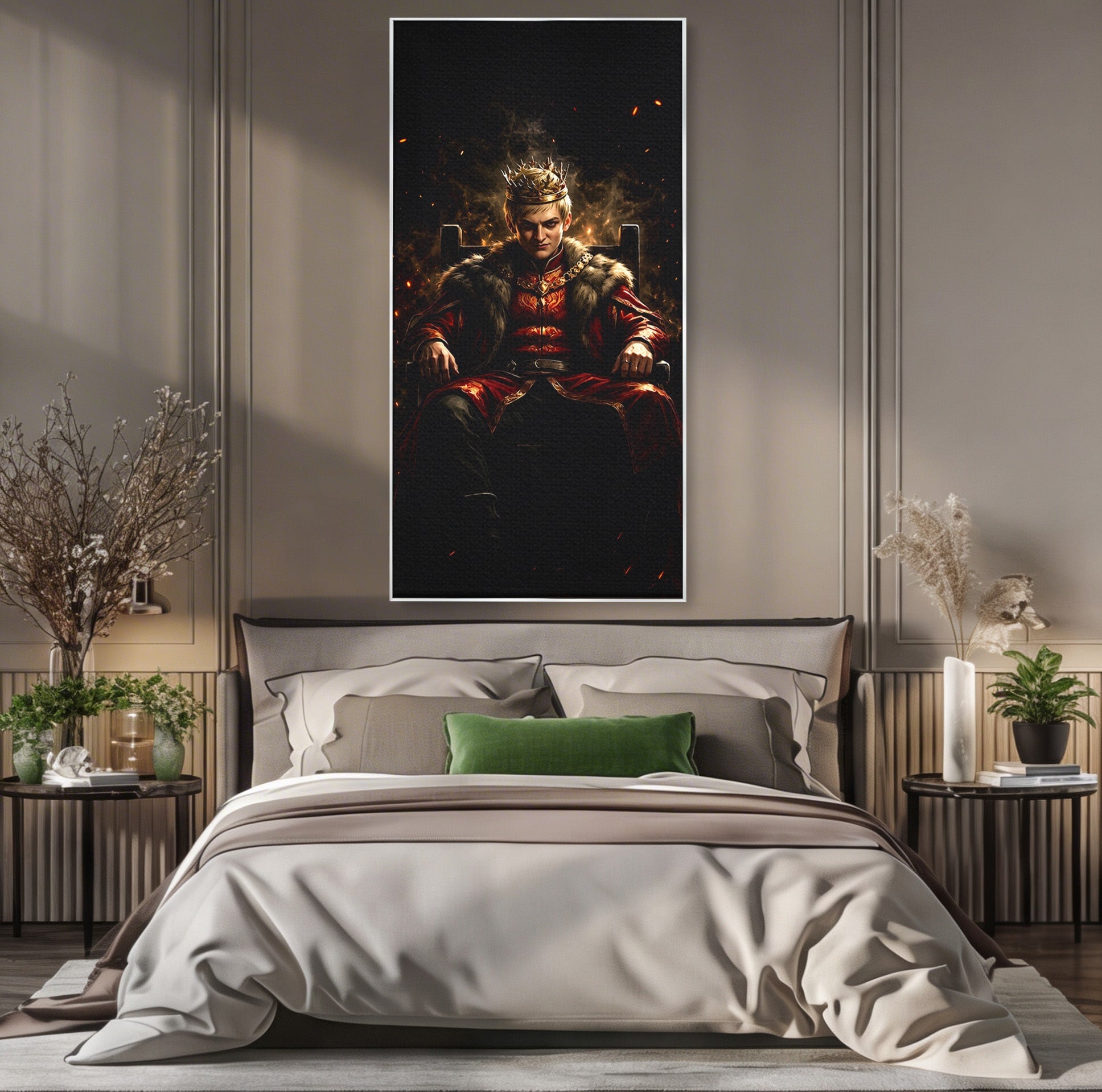 Tablou Canvas Premium LuxCanva® PI1192, Joffrey Baratheon, Rege, Tron, Putere, Serial, Mister, Living, Dormitor, Culori Vibrante