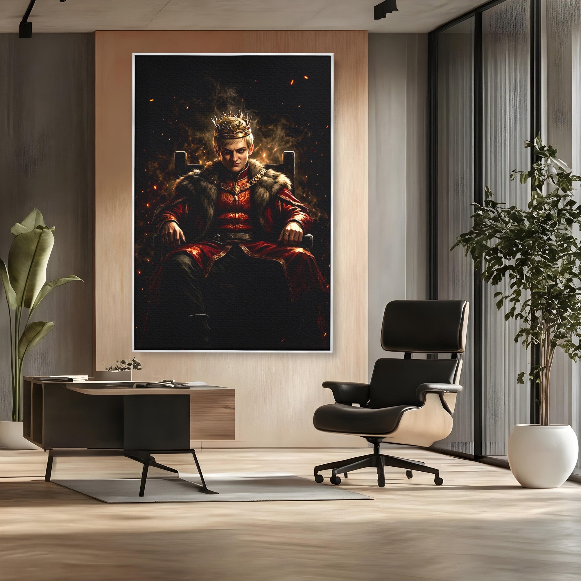Tablou Canvas Premium LuxCanva® PI1192, Joffrey Baratheon, Rege, Tron, Putere, Serial, Mister, Living, Dormitor, Culori Vibrante