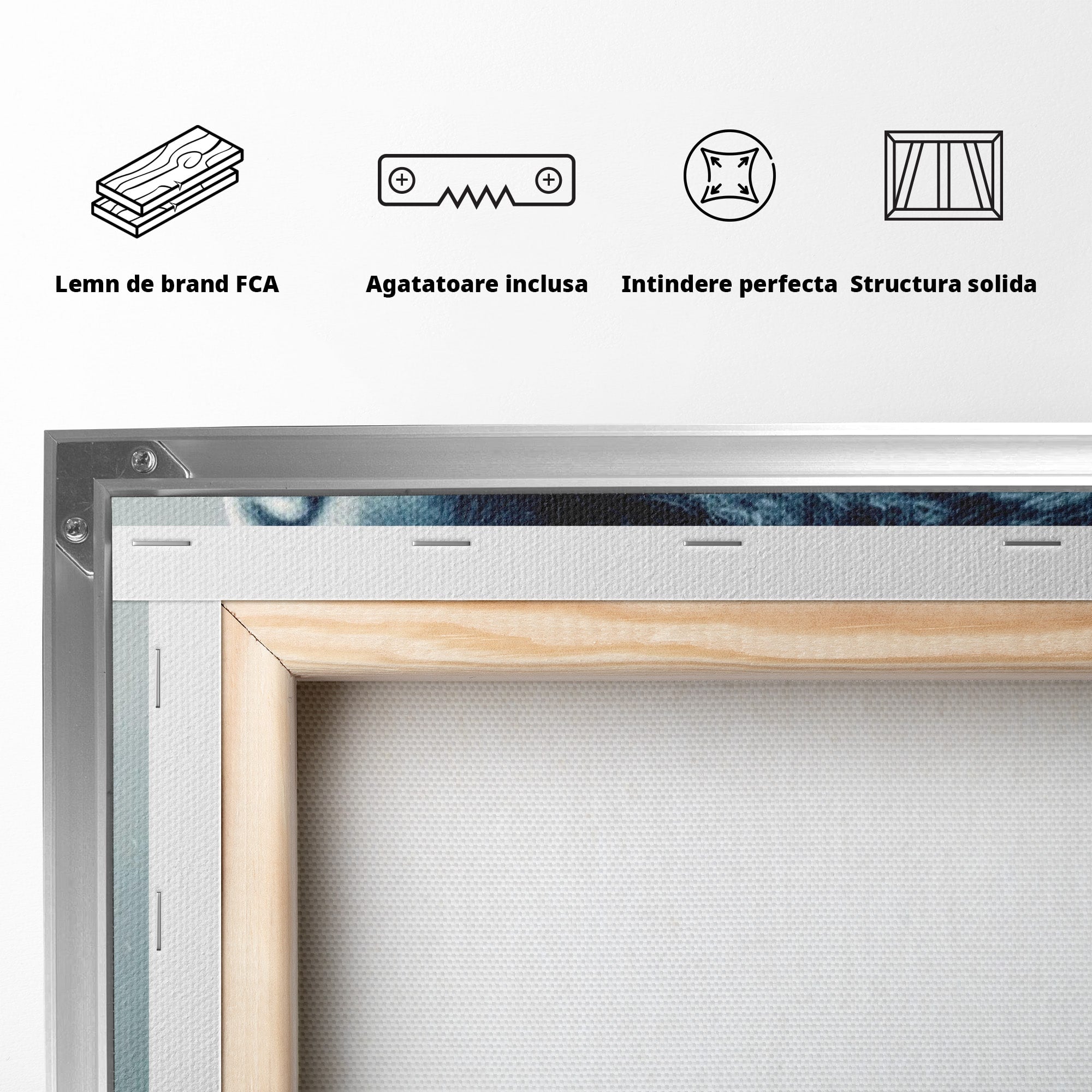 Tablou Canvas Premium LuxCanva® PI1194, Mostenirea Stark, Razboinic, Fantezie, Regele Noptii, Mister, Living, Dormitor, Culori Vibrante