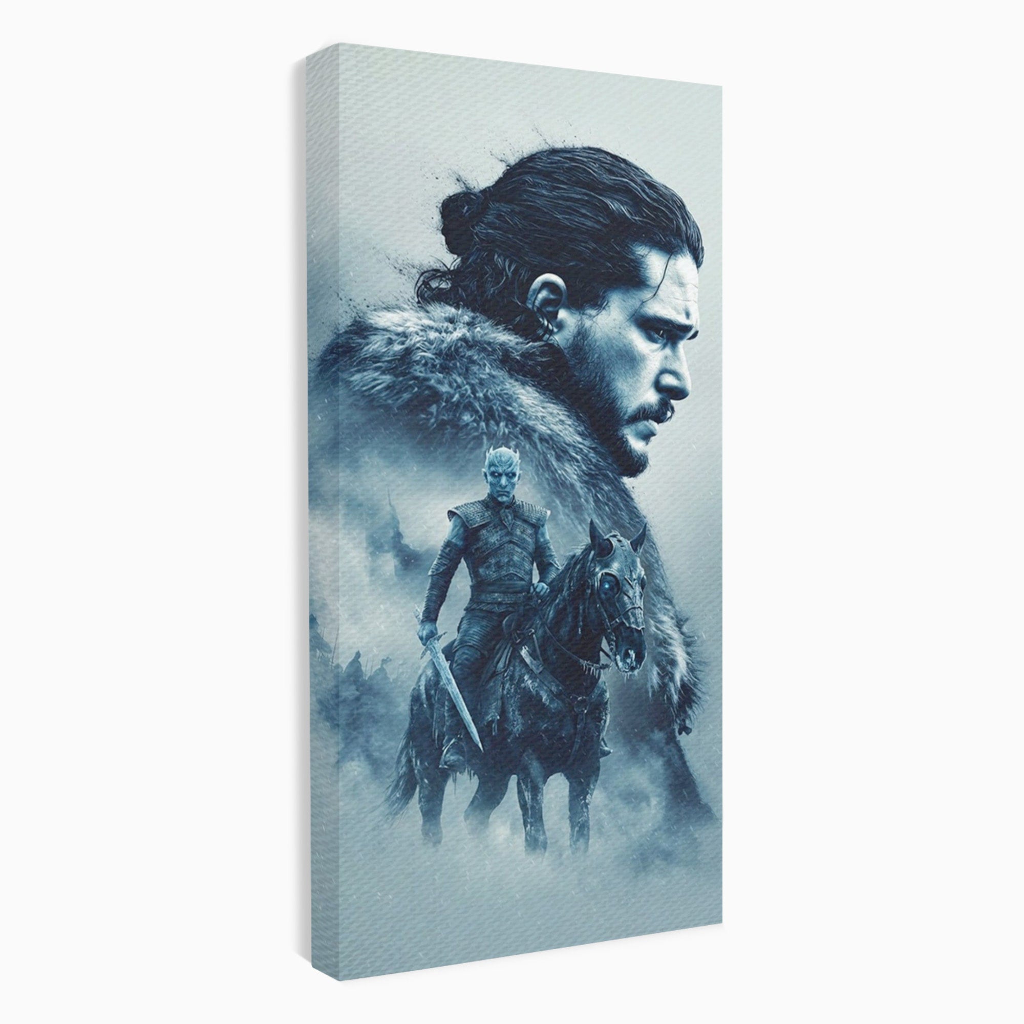 Tablou Canvas Premium LuxCanva® PI1194, Mostenirea Stark, Razboinic, Fantezie, Regele Noptii, Mister, Living, Dormitor, Culori Vibrante