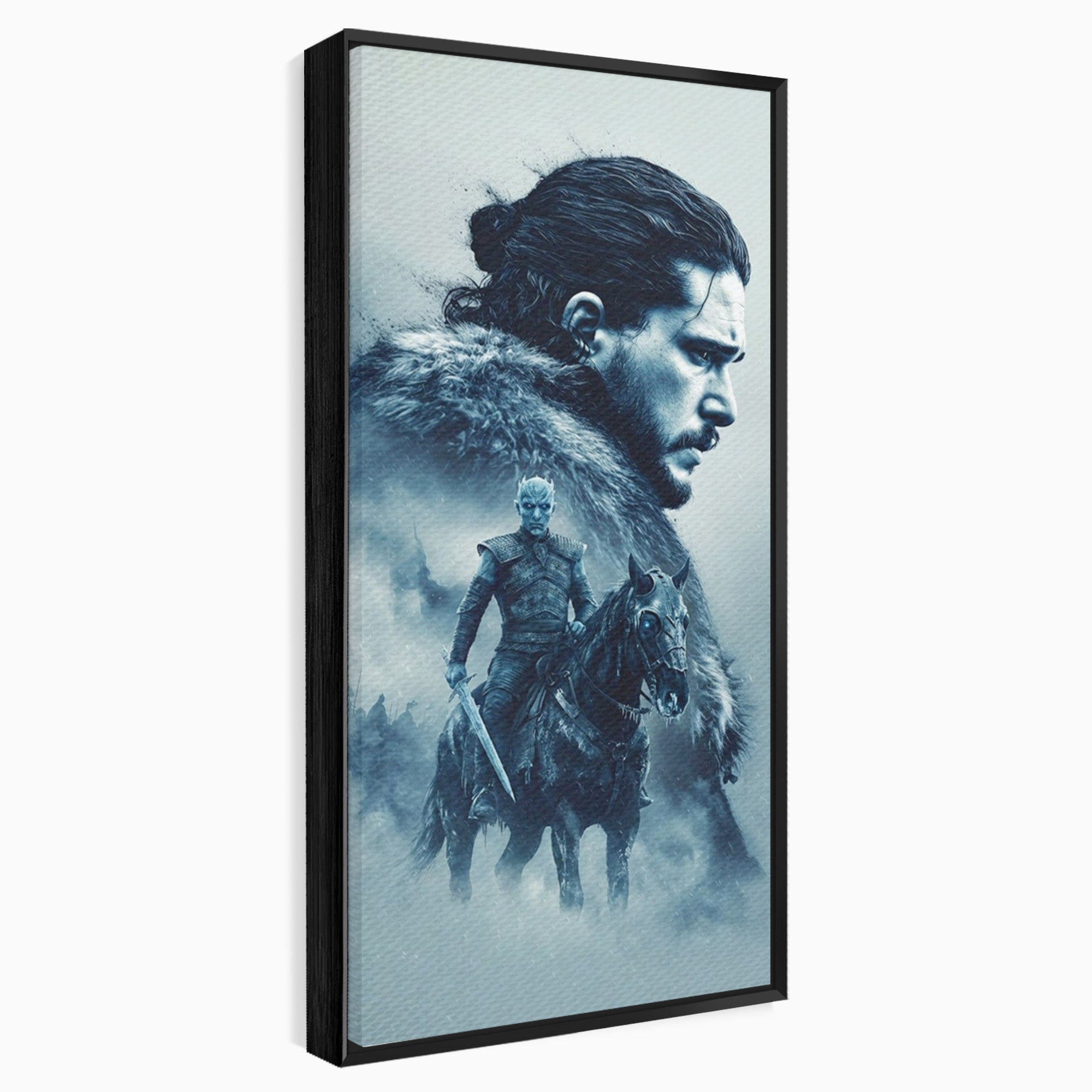 Tablou Canvas Premium LuxCanva® PI1194, Mostenirea Stark, Razboinic, Fantezie, Regele Noptii, Mister, Living, Dormitor, Culori Vibrante