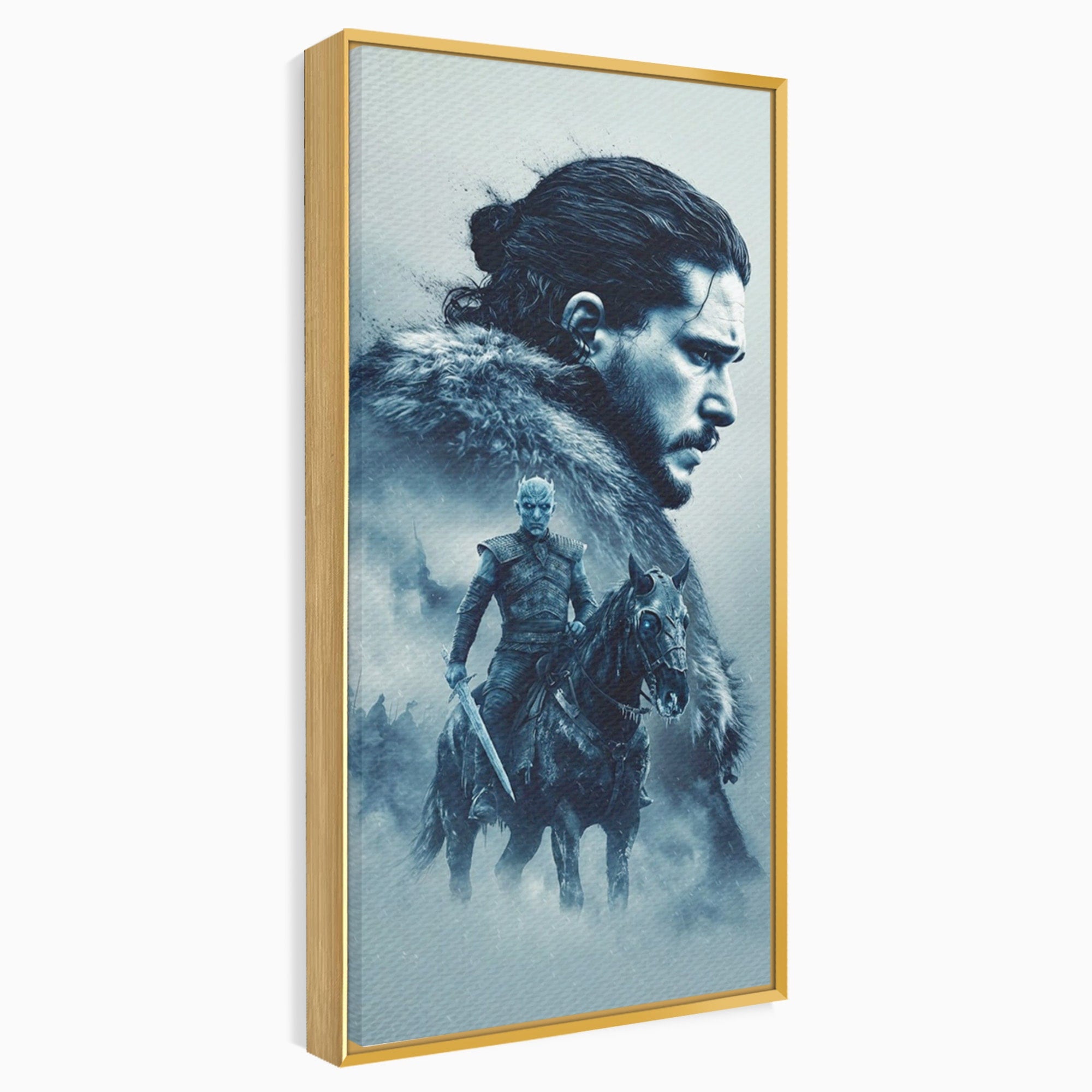Tablou Canvas Premium LuxCanva® PI1194, Mostenirea Stark, Razboinic, Fantezie, Regele Noptii, Mister, Living, Dormitor, Culori Vibrante