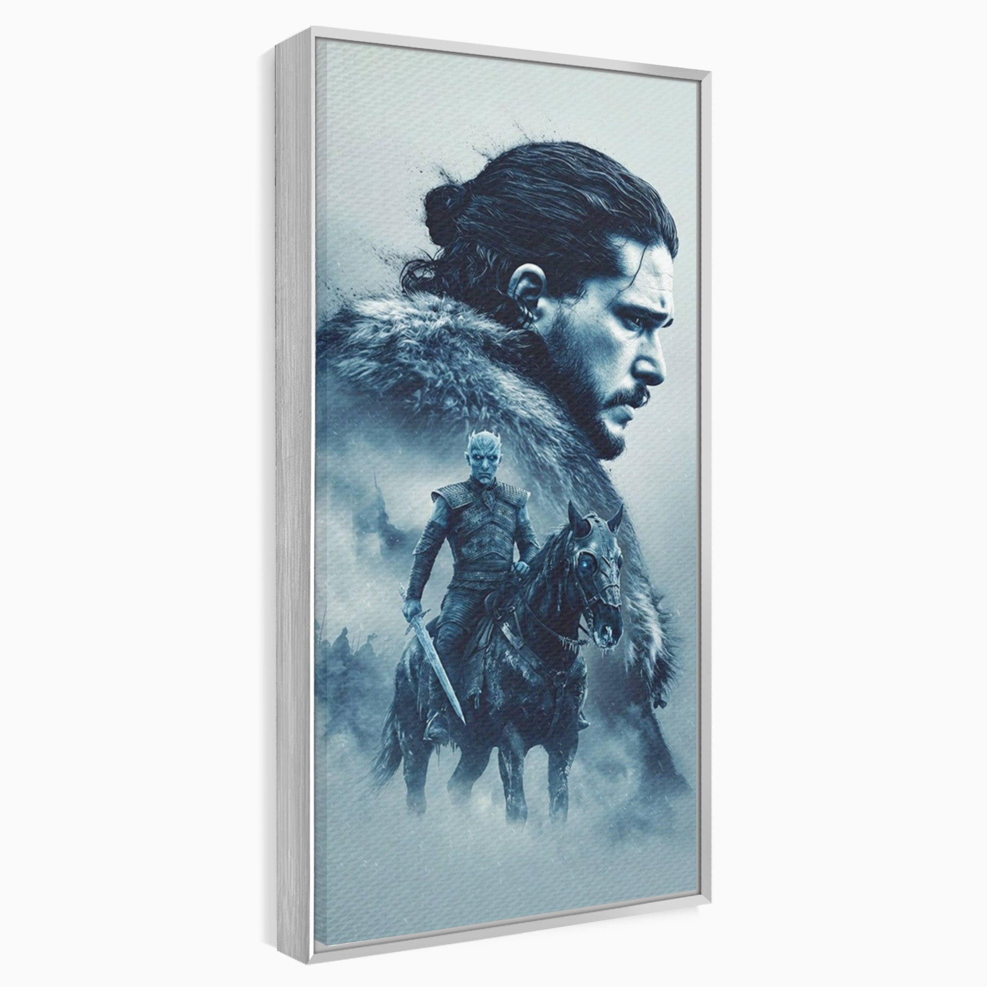 Tablou Canvas Premium LuxCanva® PI1194, Mostenirea Stark, Razboinic, Fantezie, Regele Noptii, Mister, Living, Dormitor, Culori Vibrante