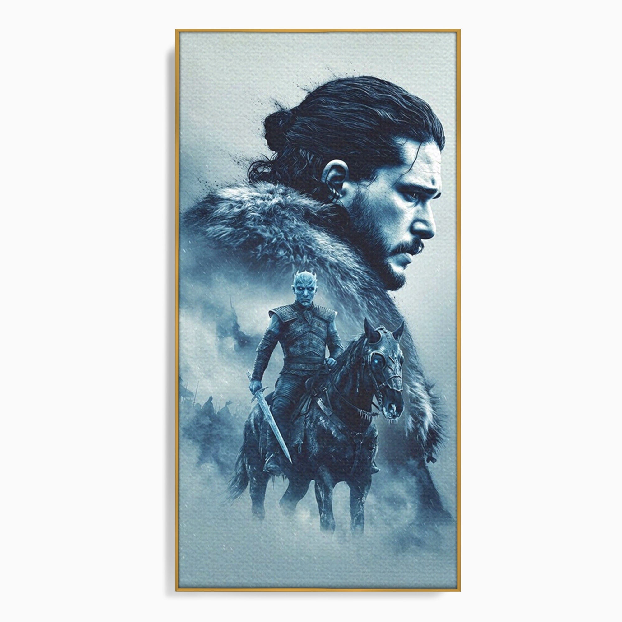 Tablou Canvas Premium LuxCanva® PI1194, Mostenirea Stark, Razboinic, Fantezie, Regele Noptii, Mister, Living, Dormitor, Culori Vibrante