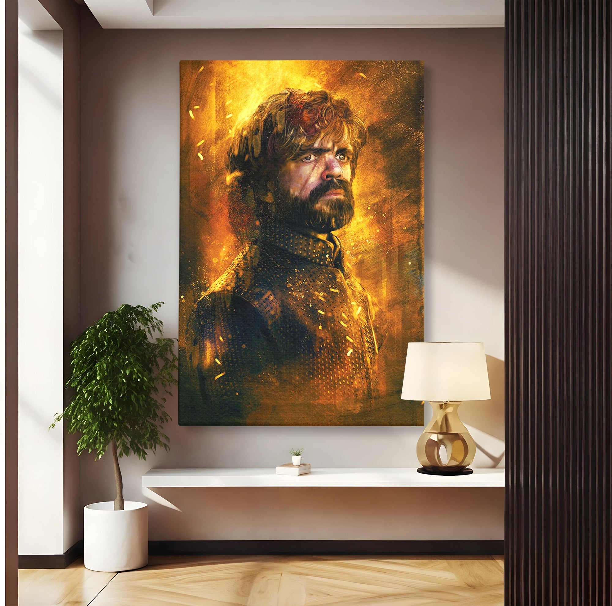 Tablou Canvas Premium LuxCanva® PI1195, Tyrion Lannister, Serial, Regal, Personaj, Fantezie, Living, Culori Vibrante