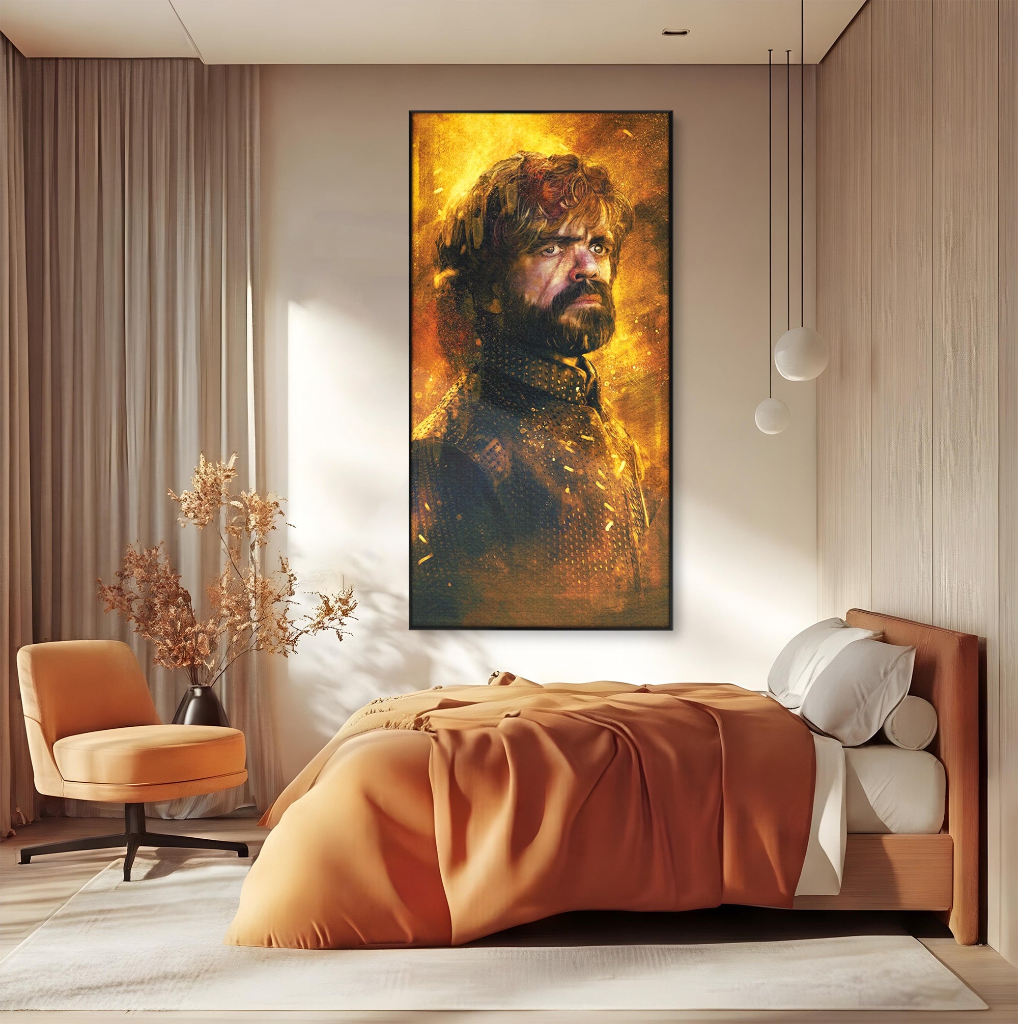 Tablou Canvas Premium LuxCanva® PI1195, Tyrion Lannister, Serial, Regal, Personaj, Fantezie, Living, Culori Vibrante