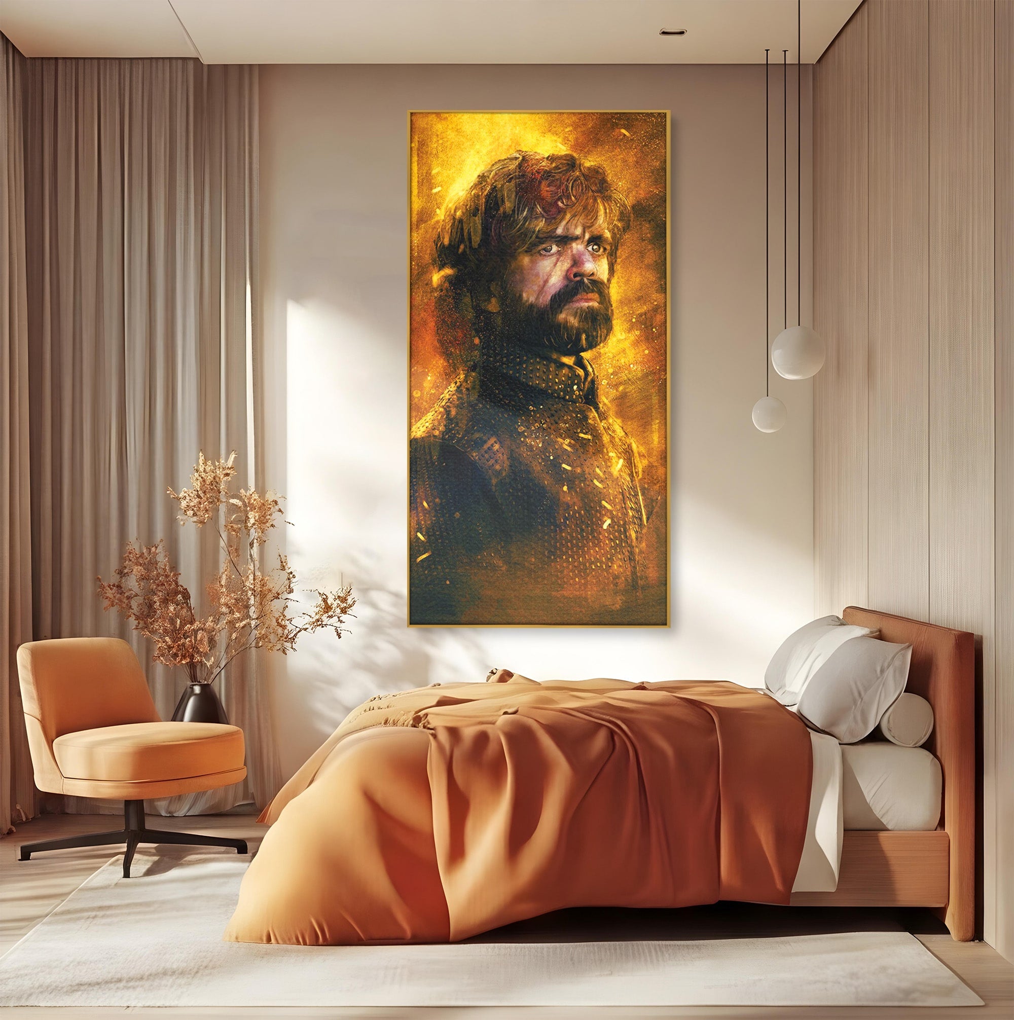Tablou Canvas Premium LuxCanva® PI1195, Tyrion Lannister, Serial, Regal, Personaj, Fantezie, Living, Culori Vibrante