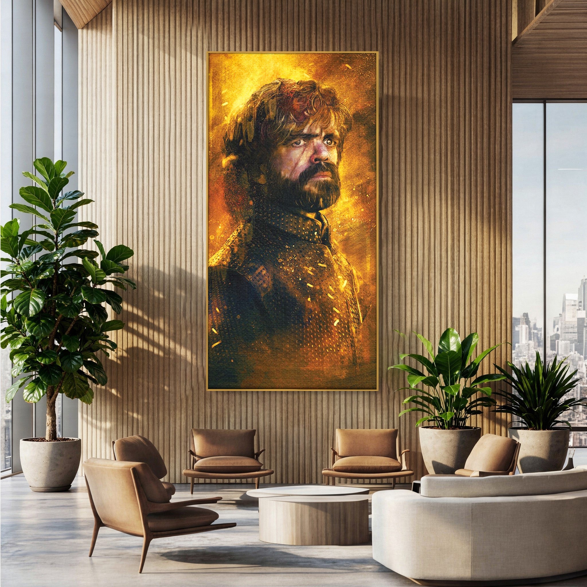 Tablou Canvas Premium LuxCanva® PI1195, Tyrion Lannister, Serial, Regal, Personaj, Fantezie, Living, Culori Vibrante