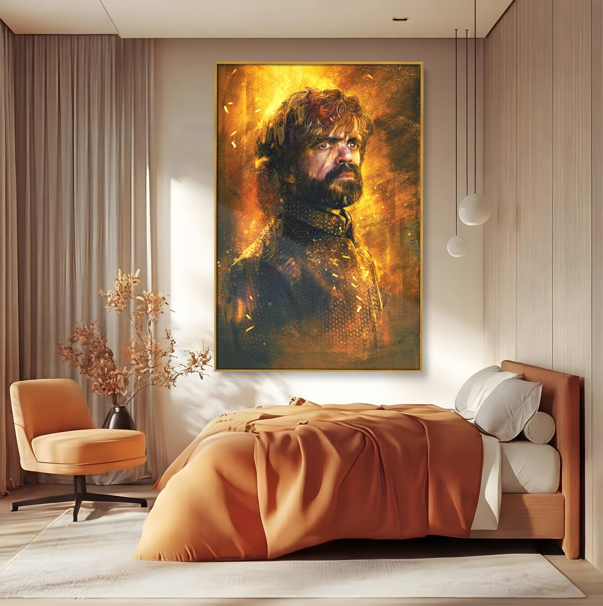 Tablou Canvas Premium LuxCanva® PI1195, Tyrion Lannister, Serial, Regal, Personaj, Fantezie, Living, Culori Vibrante
