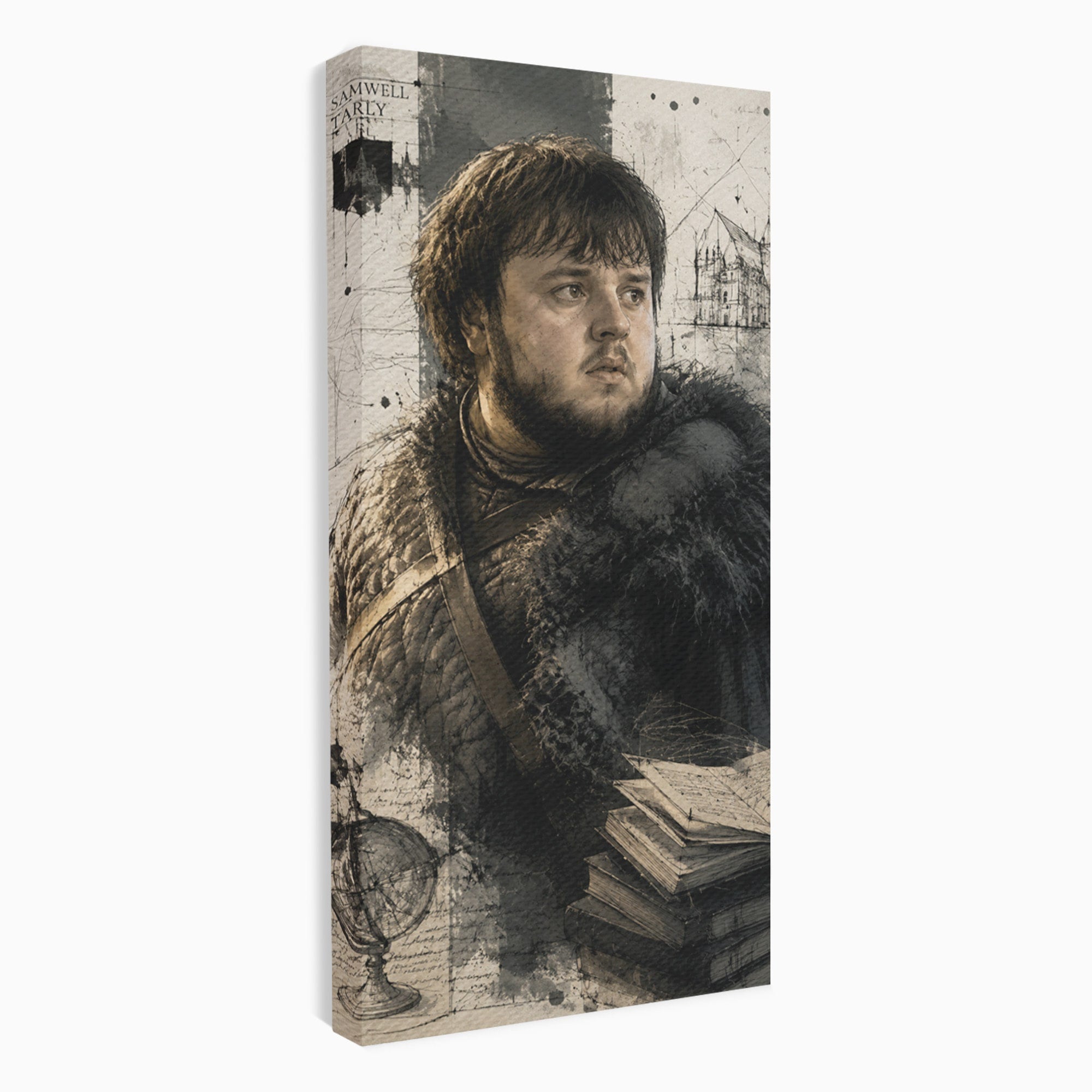 Tablou Canvas Premium LuxCanva® PI1197, Razboinic Medieval, Razboinic, Serial, Portret, Istorie, Living, Culori Vibrante