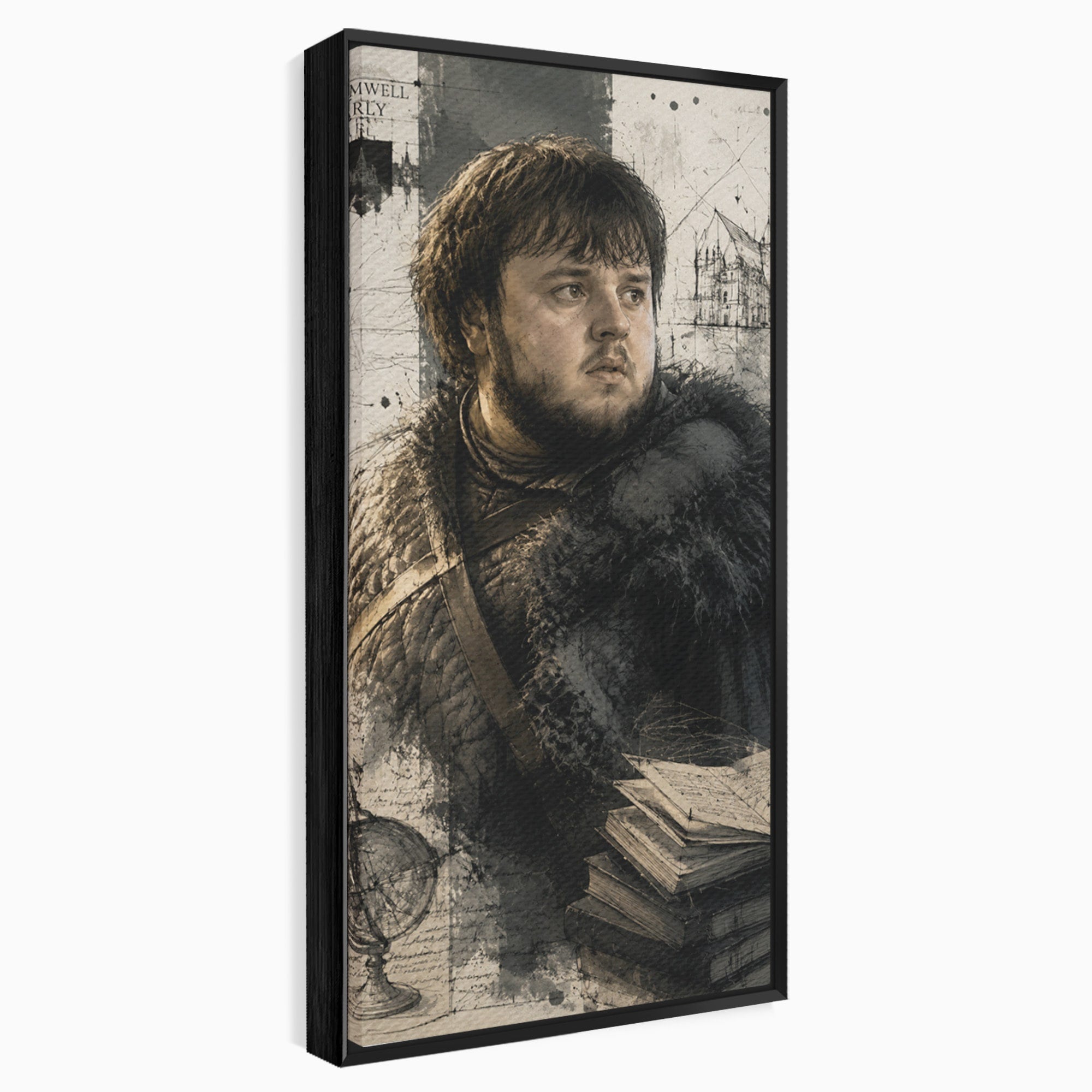 Tablou Canvas Premium LuxCanva® PI1197, Razboinic Medieval, Razboinic, Serial, Portret, Istorie, Living, Culori Vibrante
