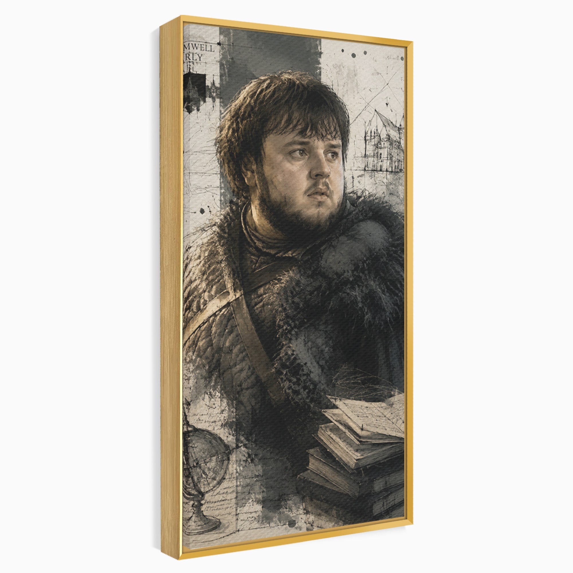 Tablou Canvas Premium LuxCanva® PI1197, Razboinic Medieval, Razboinic, Serial, Portret, Istorie, Living, Culori Vibrante